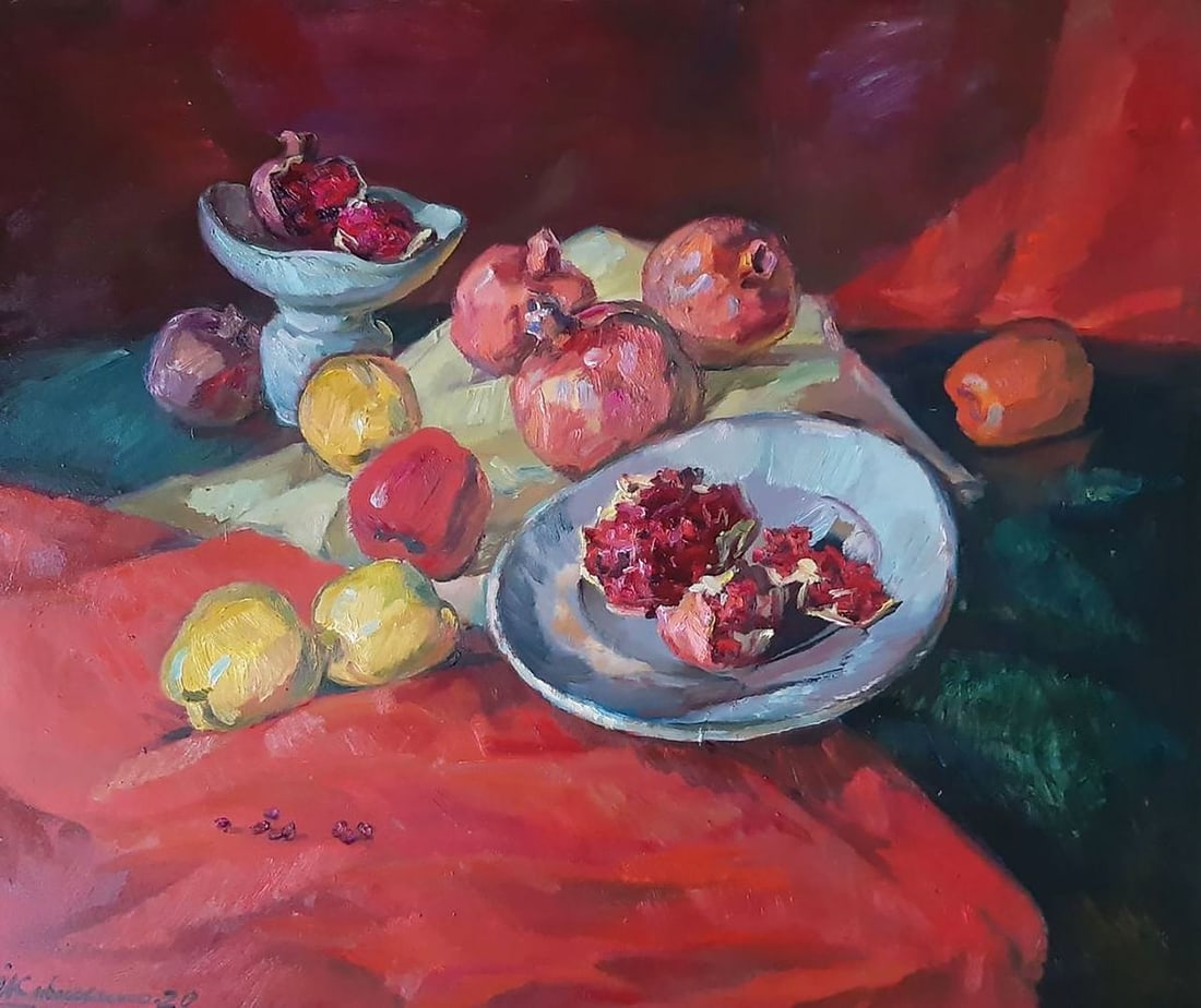 Oil painting Fruit still life Kovalenko Ivan Mikhailovich (1 of 5)