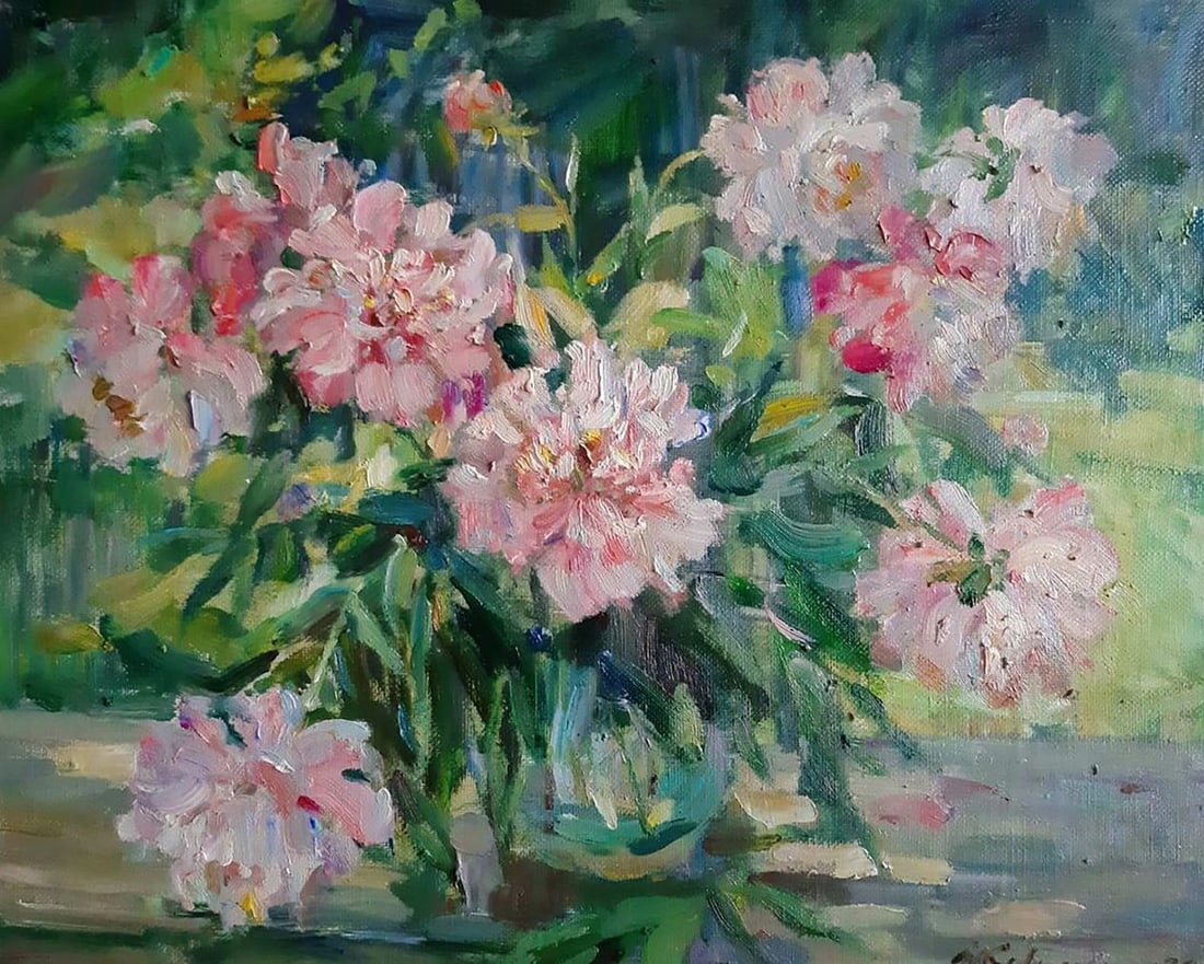 Oil painting Summer flowers Kovalenko Ivan Mikhailovich (1 of 5)