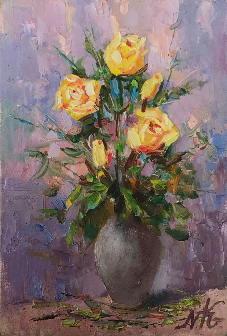 Oil painting Bouquet of roses Kuzeminsky Nikolay Borisovich (1 of 11)