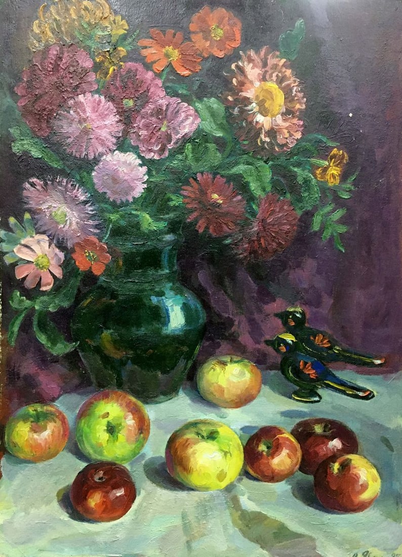 Oil painting Apple saved Yablonskaya Elena Nilovna (1 of 12)