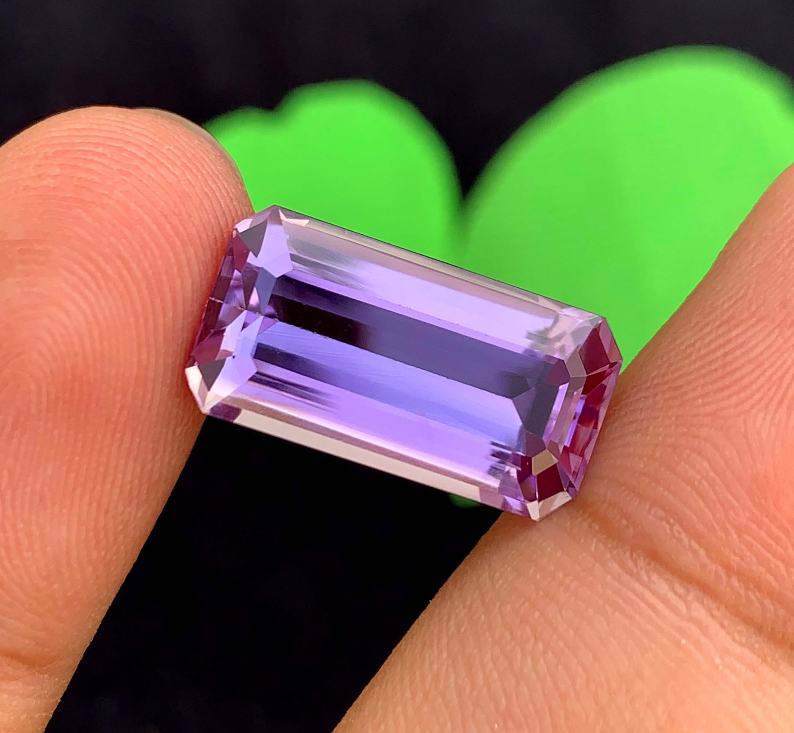 Emerald Cut Amethyst Gemstone: 13.20 Carats, February Birthstone (1 of 9)