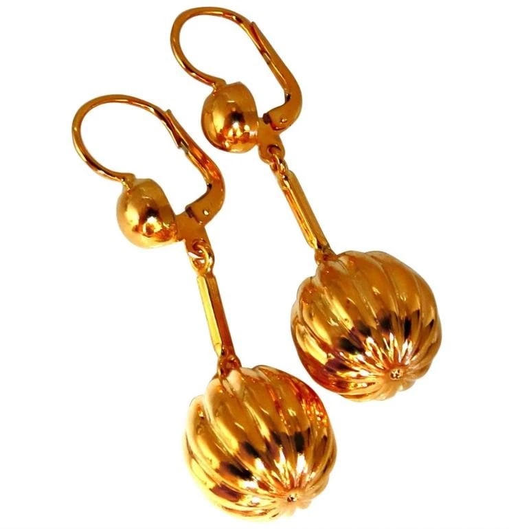 18 Karat Watermelon Dangle Earrings 14447** (1 of 9)