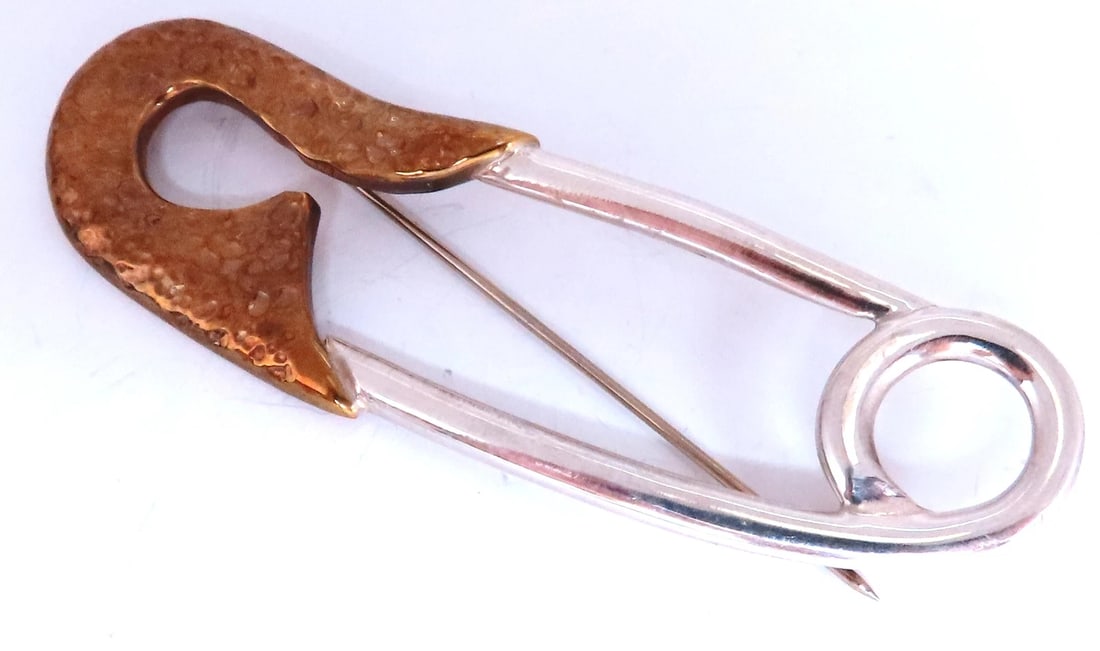 Sterling Silver Jumbo Safety Pin 12555** (1 of 6)