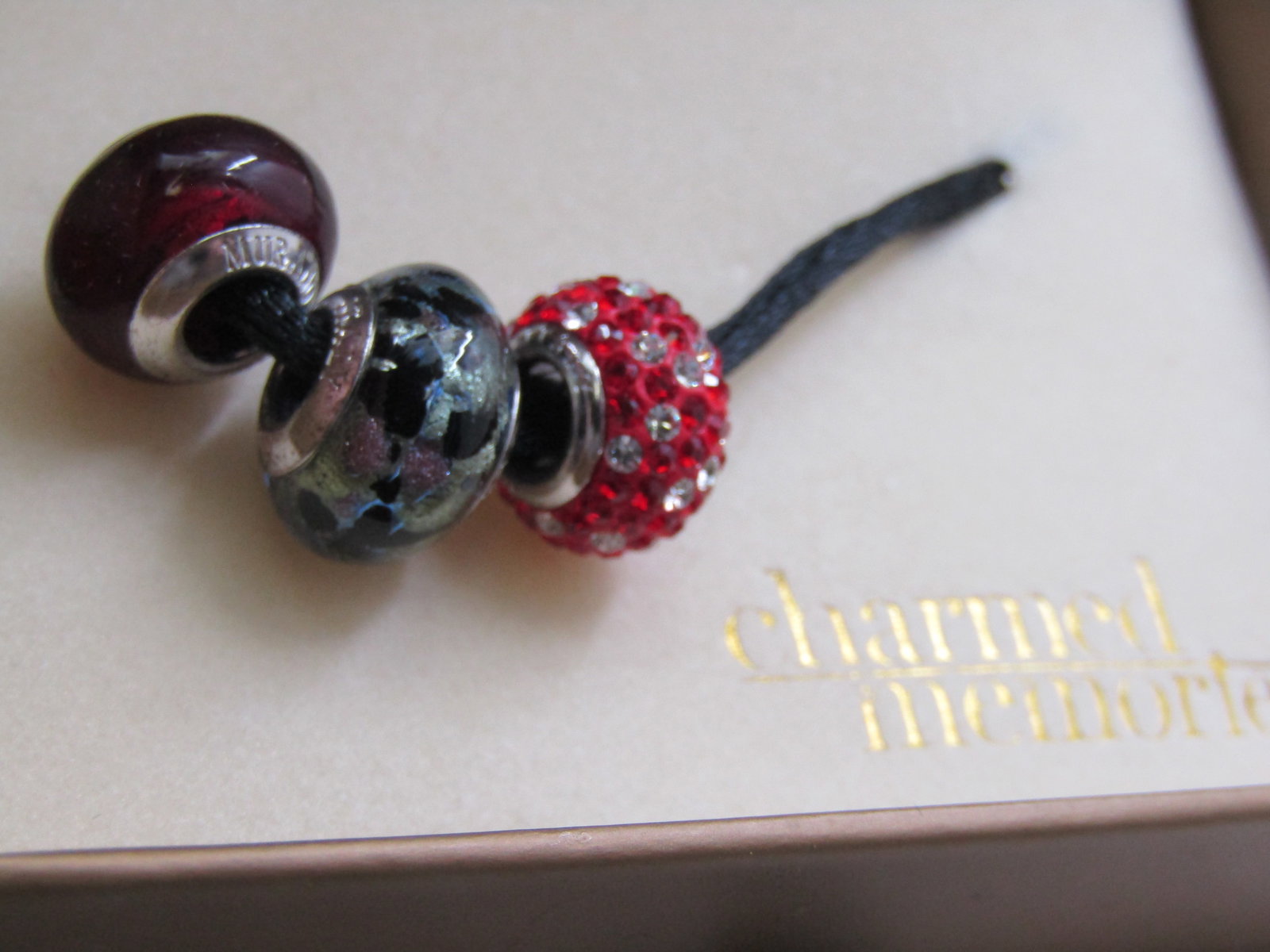 Sterling Charmed Memories Murano Glass Slide Charms in Box, Kay Jewelers (1 of 6)