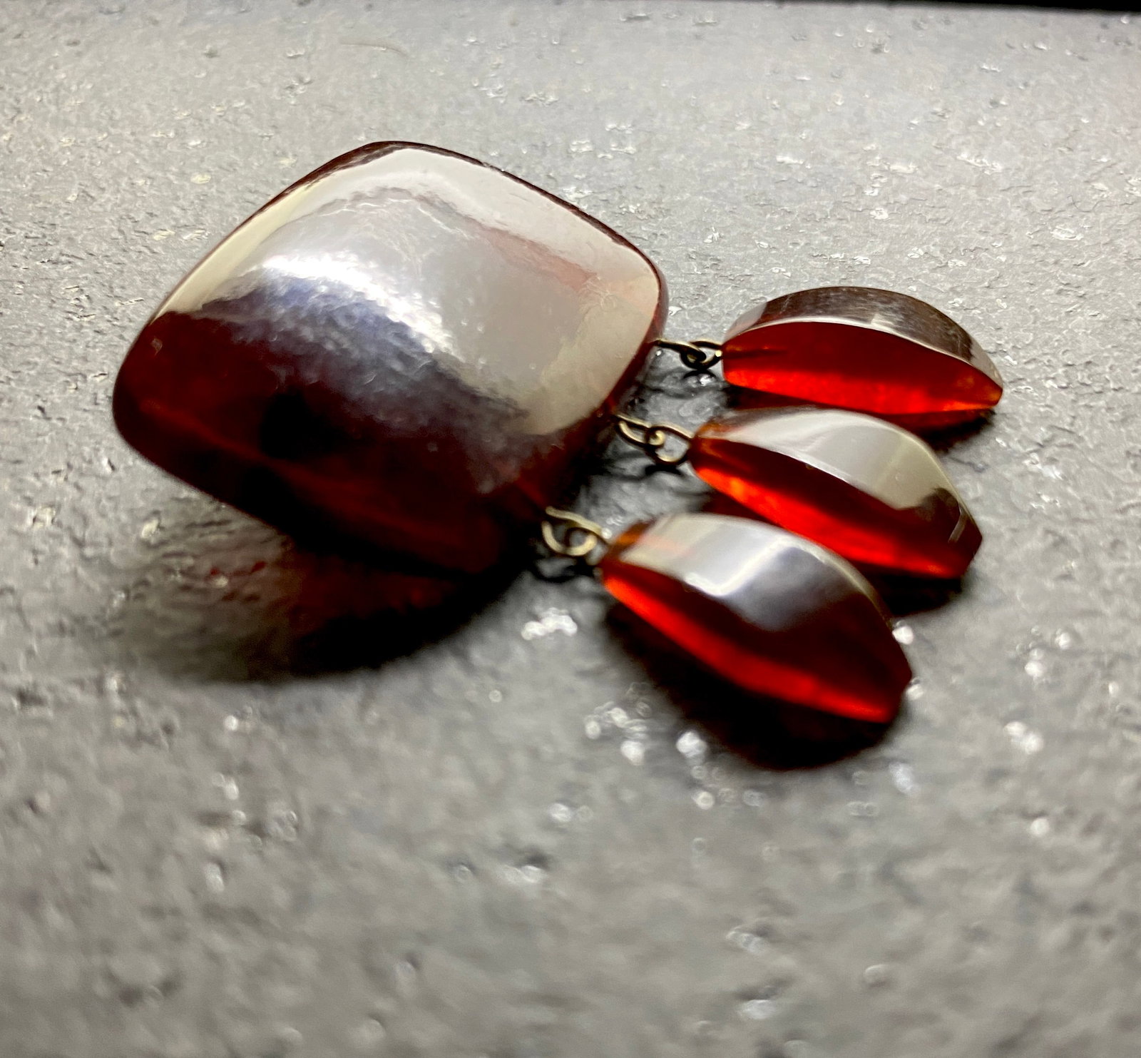 Antique Amber Brooch - 8