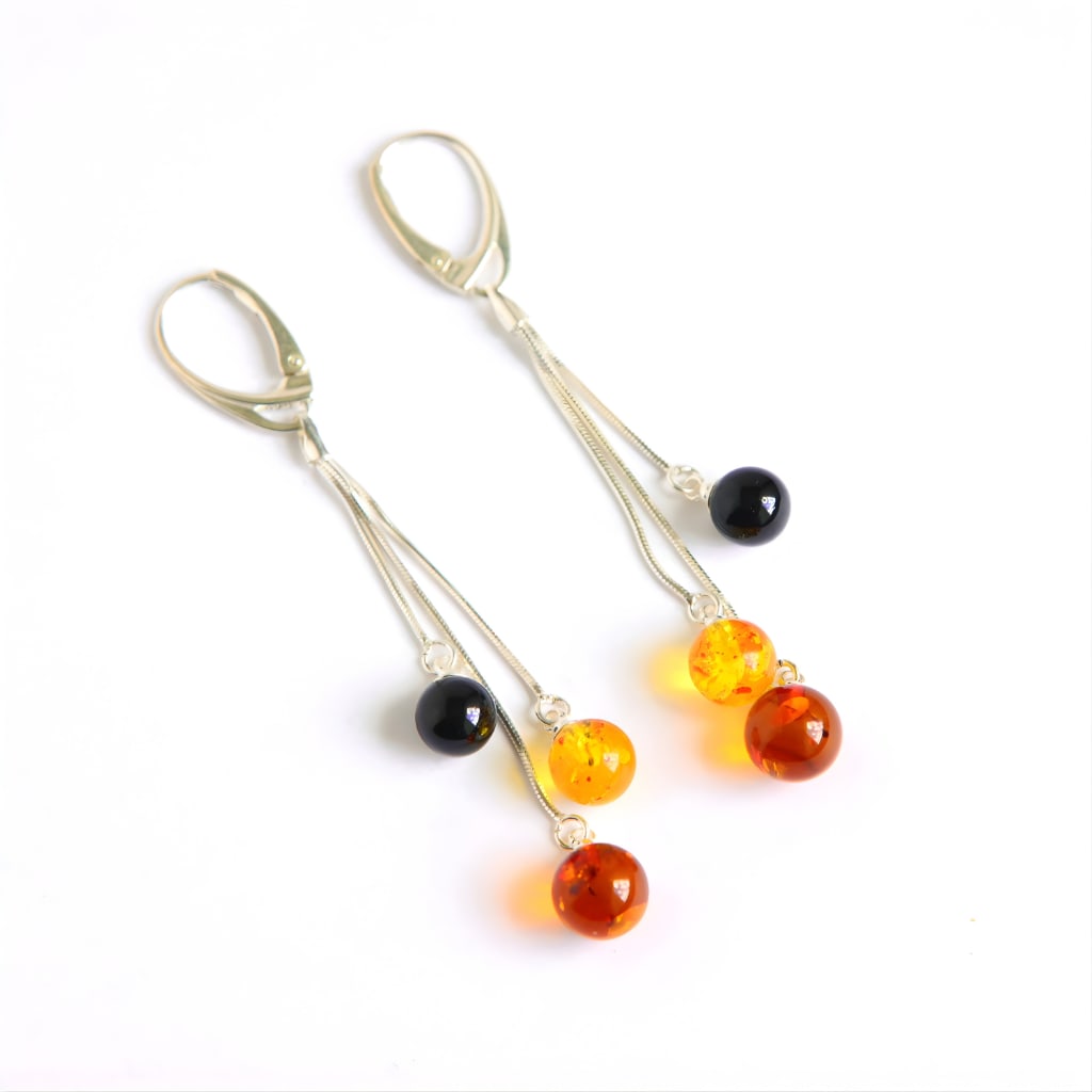 Lithuanian amber earrings - 3