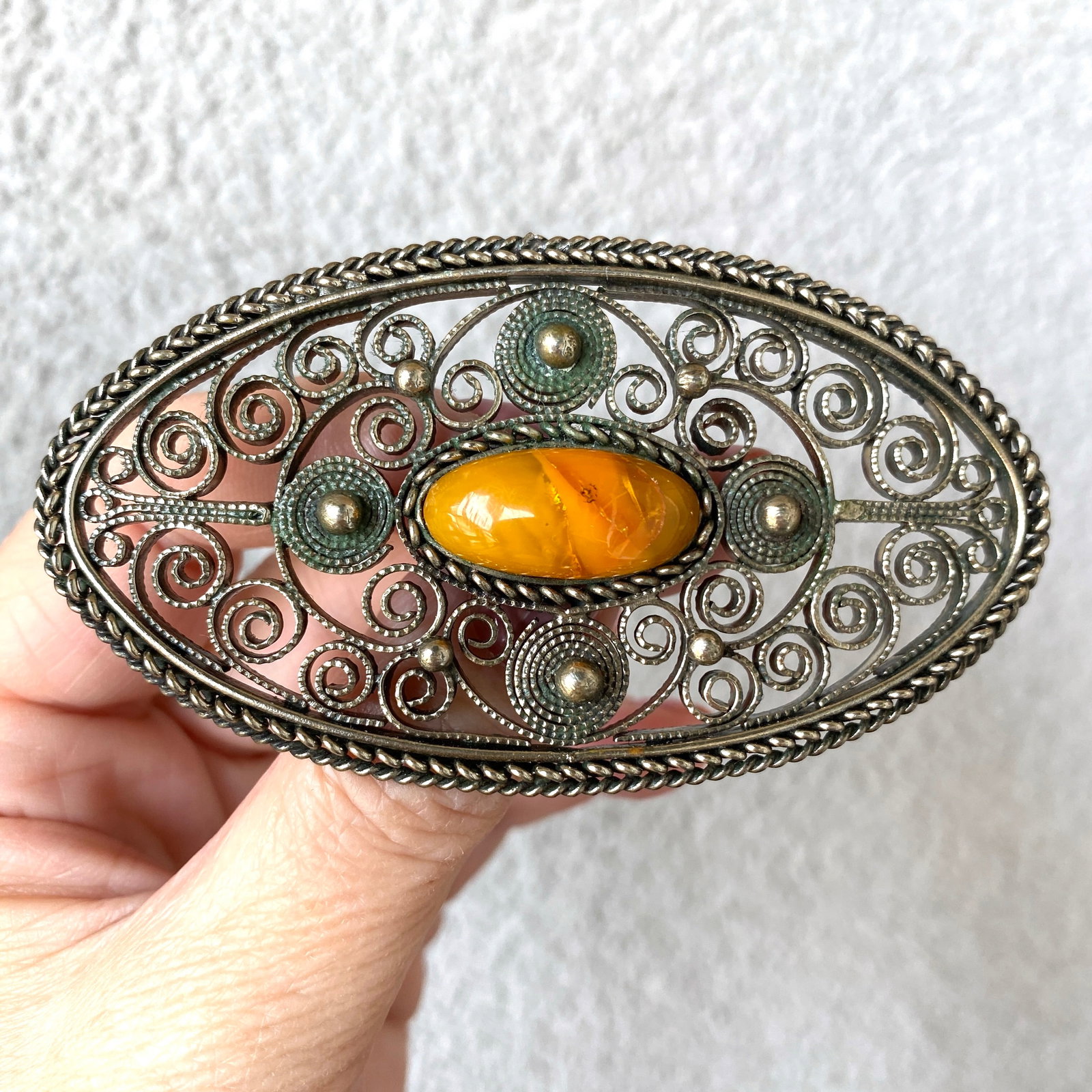 Incredible Amber Brooch - 3