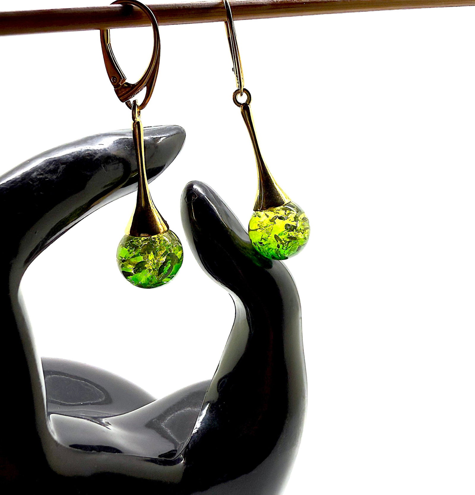 Exquisite Amber Earrings - 5