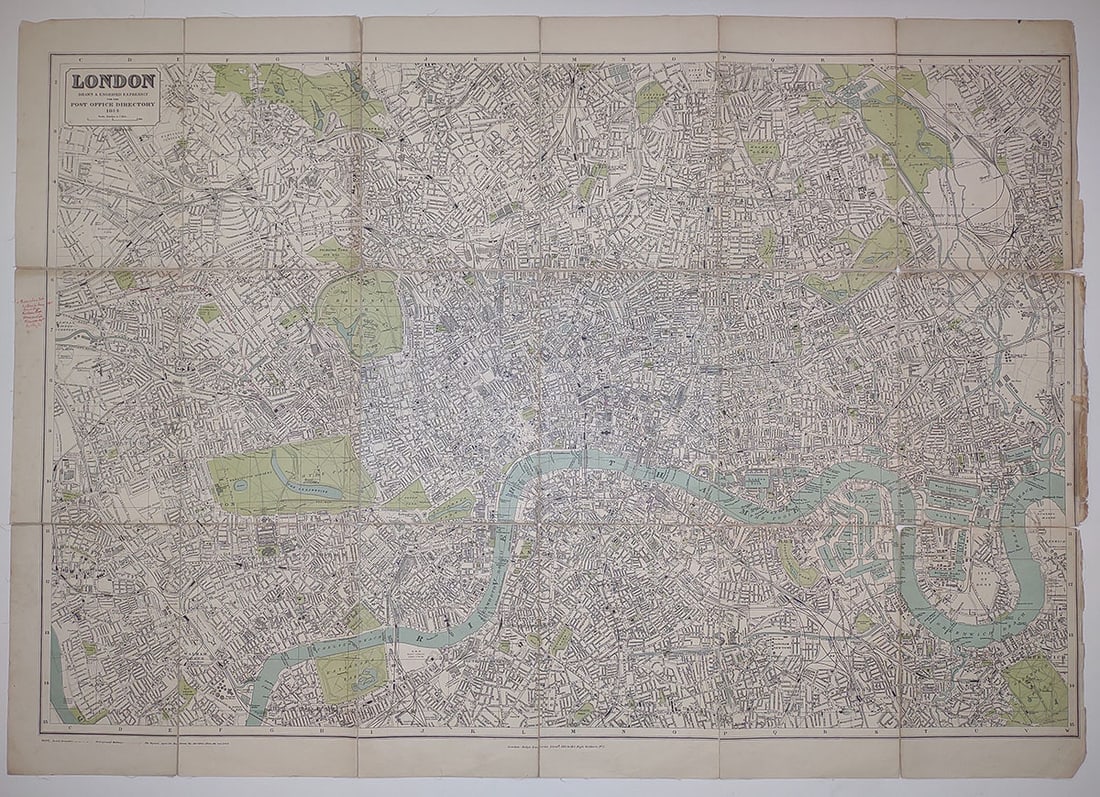 London: Publication Date:1914 Title:London,li>Cartographer:POST OFFICE Publisher:KELLY'S DIRECTORIES LTD. Brief Description:"drawn & engraved expressly for the Post Office Directory 1914". Detailed plan disse