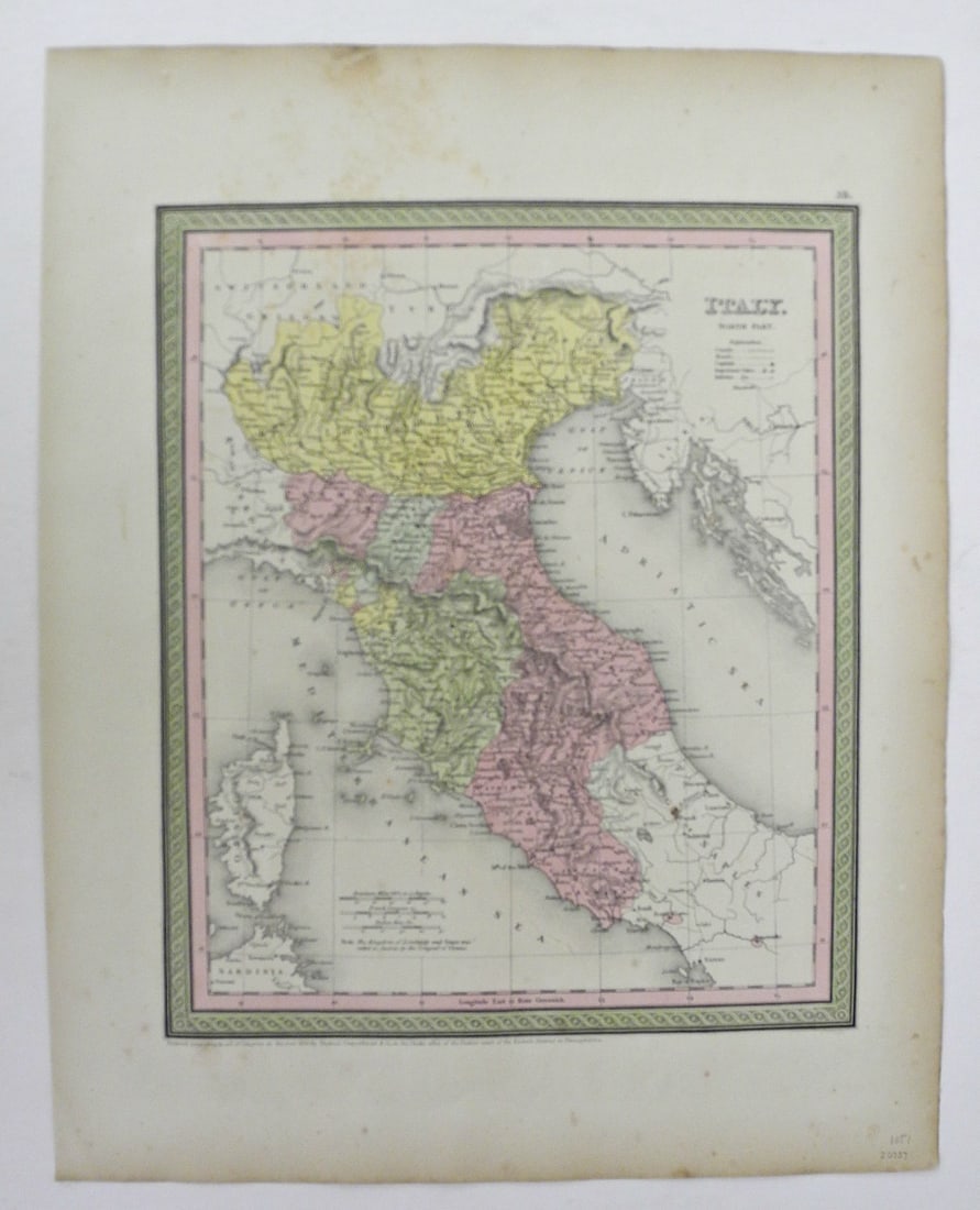 Italy. North Part.: Publication Date:1851 Title:Italy. North Part.,li>Cartographer:MITCHELL, SAMUEL AUGUSTUS Publisher:THOMAS, COWPERTHWAIT & CO. Brief Description:From S. Aug. Mitchell's large folio 'Mitchell's universa