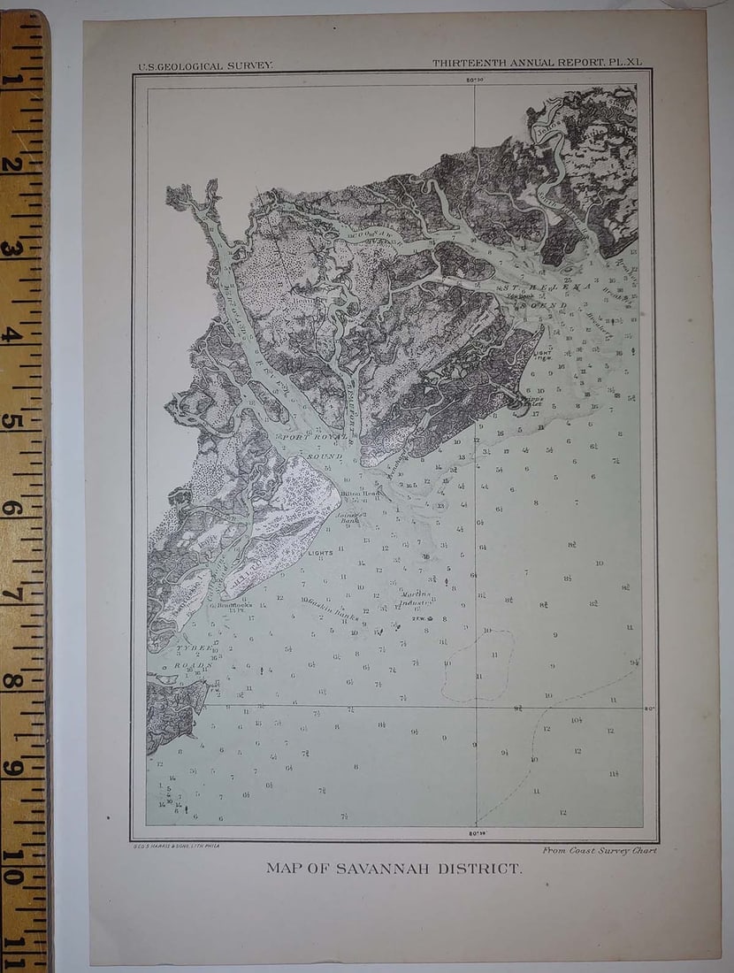 Map of Savannah District. (1 of 1)