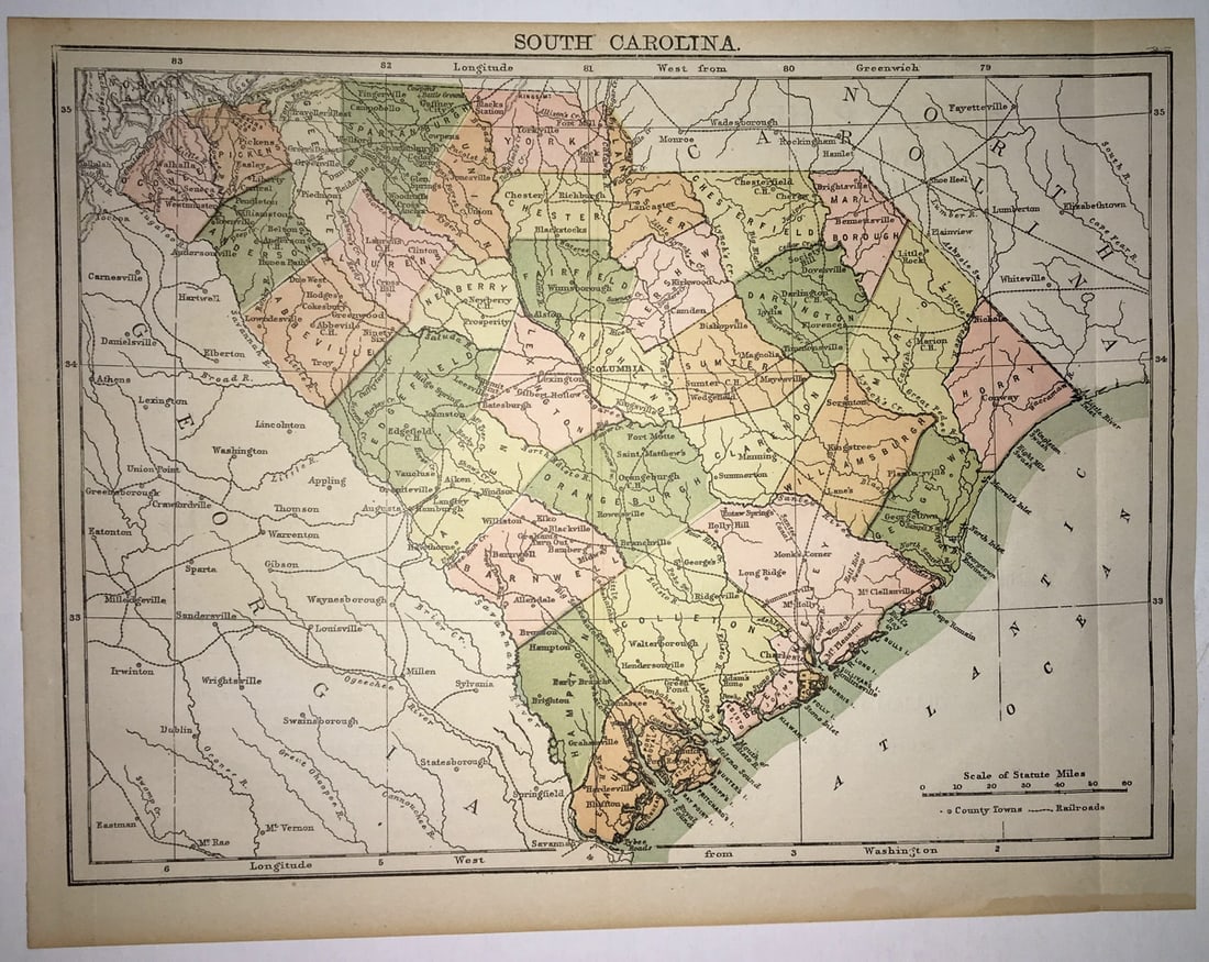 South Carolina.: Publication Date:1900Title:South Carolina.,li>Cartographer:SERVOSS, R. D.Publisher:THE SNOW-CHURCH SURETY CO.Brief Description:With text of laws. Unusual state map published in a bankers'