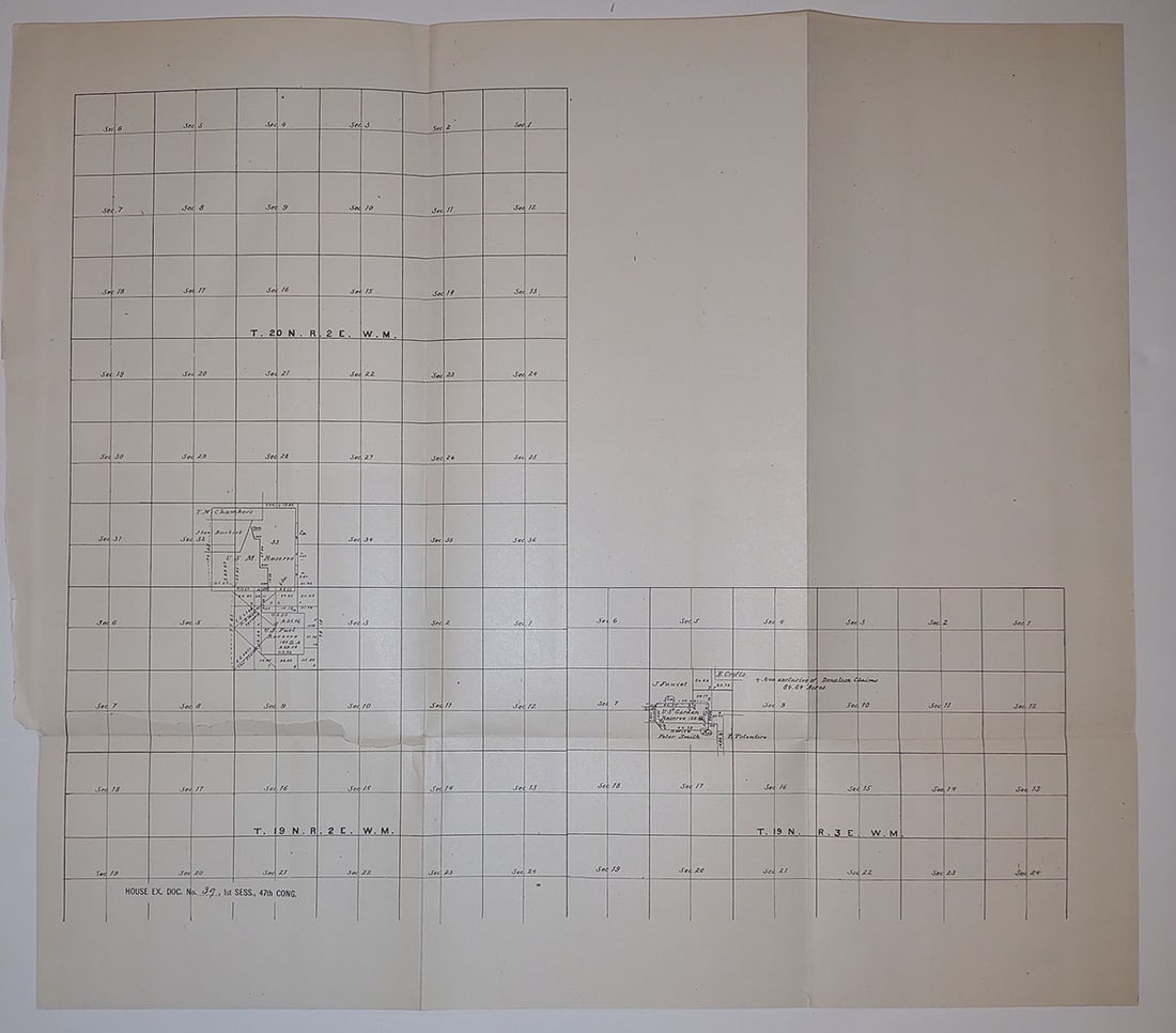 Untitled. [Plat Plan of a Portion of the Reservation-Ft. Leavenworth, Ks] (1 of 1)