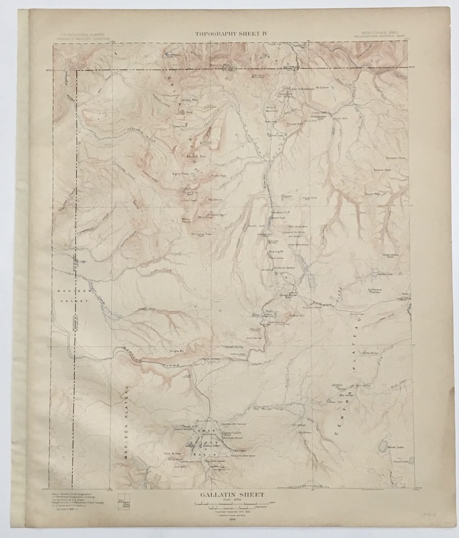 Topography Sheet IV Gallatin Sheet (1 of 1)
