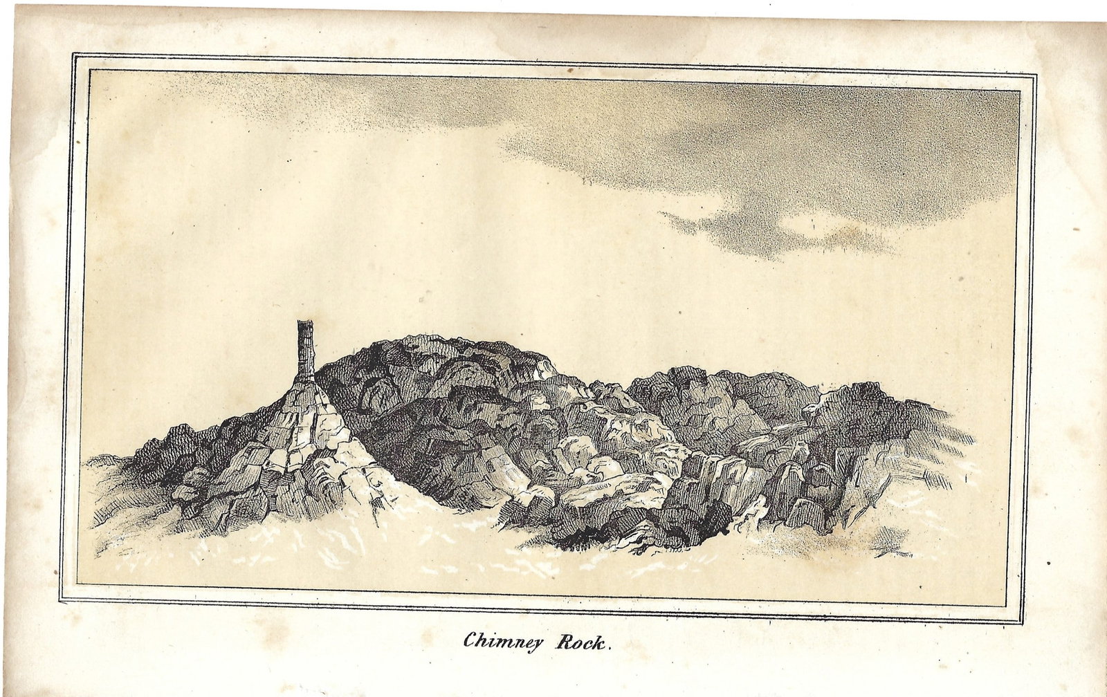 1845 Fremont View of Chimney Rock, Nebraska -- Chimney Rock (1 of 1)