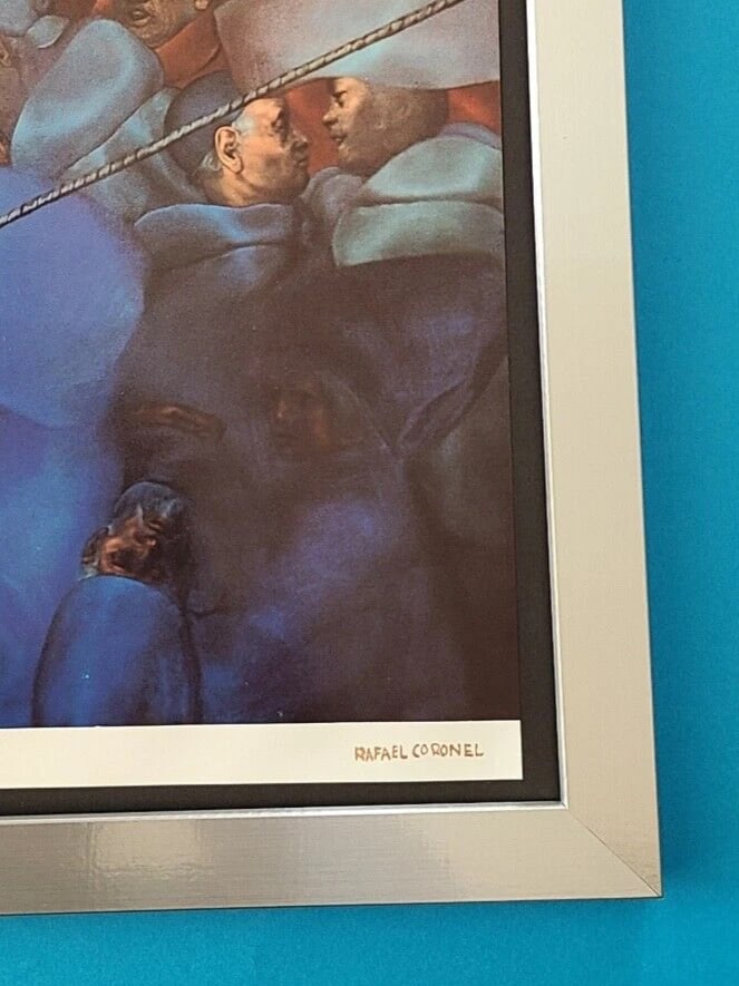 RAFAEL CORONEL + MEXICAN MASTER BEAUTIFUL PRINT + SIGNED + MOUNTED AND FRAMED - 3