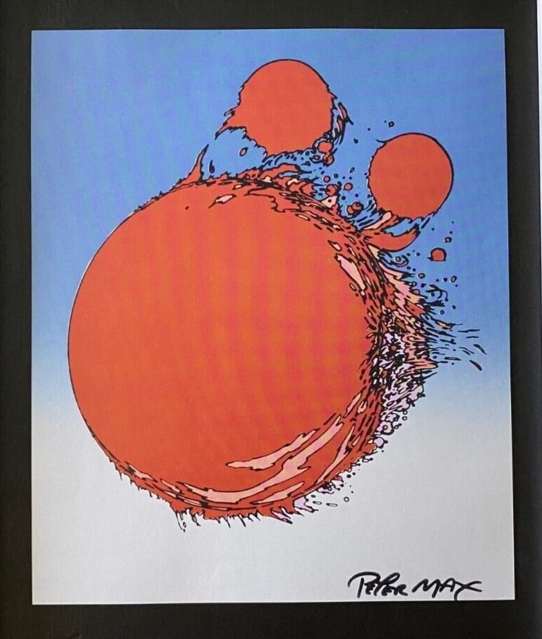 PETER MAX + BEAUTIFUL + SIGNED PRINT + NEW FRAME - 2