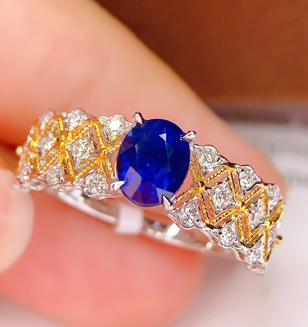 18K Gold Sapphire Ring - 3