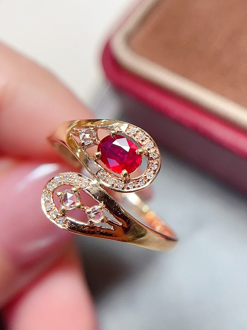 18K Gold Ruby Ring - 3