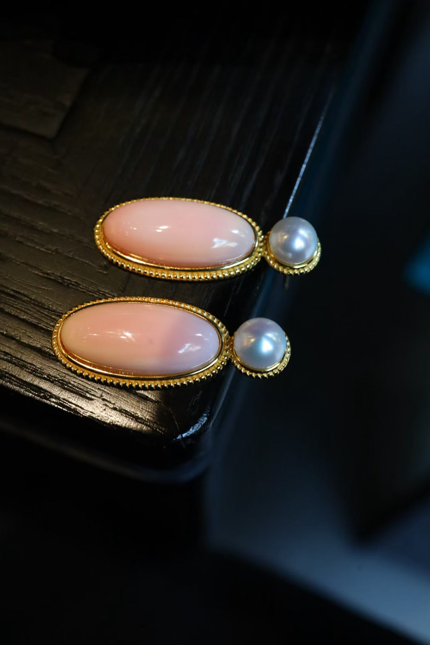 Silver Natural Queen Shell Pearl Earrings - 4