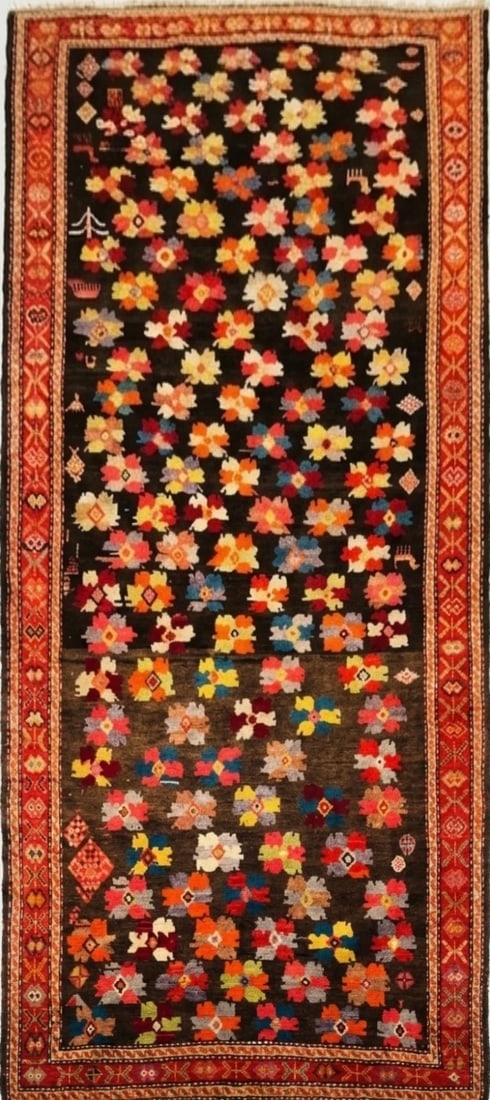 Hand Knotted Karabagh Tribal Wool Runner Caucasian Oriental Area Rug 5' x 11'6" (1 of 9)