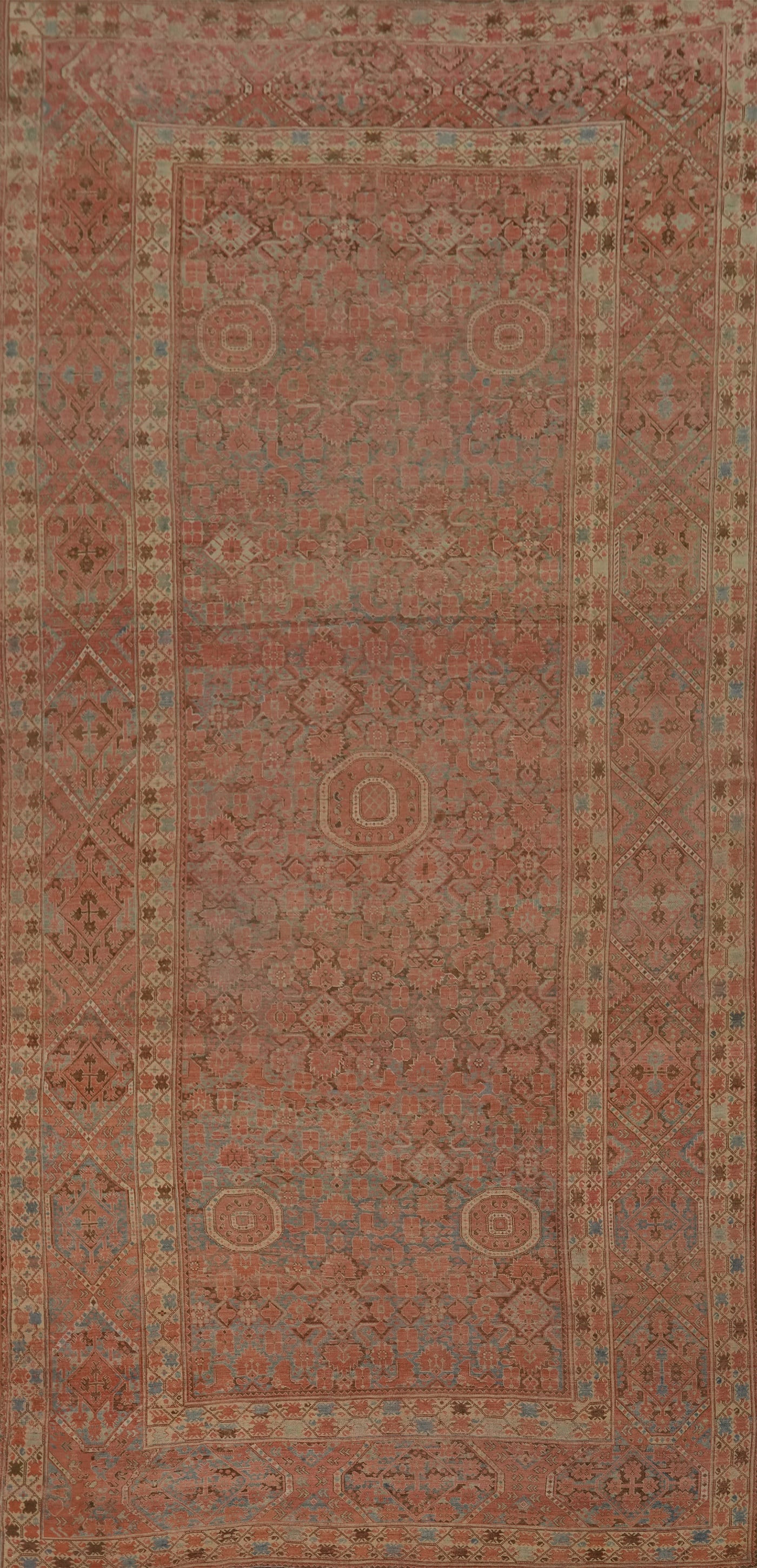 Pre-1900 Masterpiece Vegetable Dye Sultanabad Ziegler Persian Rug 10x21 (1 of 2)