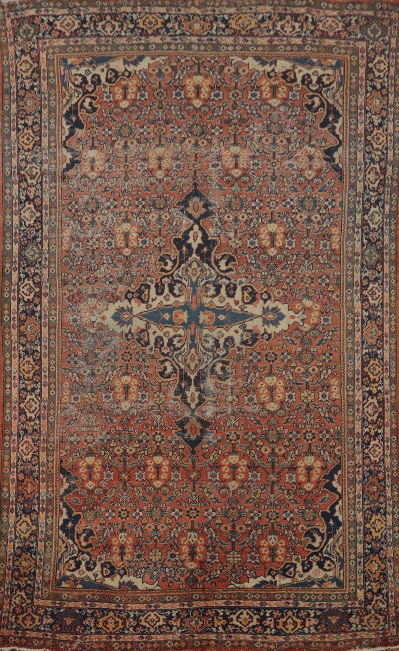 Pre-1900 Vegetable Dye Mahal Persian Area Rug 8x12 (1 of 2)