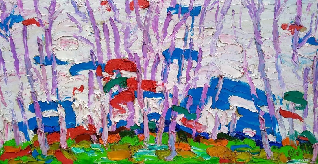 Oil painting Colors of autumn Oleksiy Dakhnenko: Title: Oil painting Colors of autumn Oleksiy Dakhnenko Description: Galler 21 *** ABOUT THIS PAINTING *** * TITLE: "Colors of autumn" * ARTISTS: Oleksiy Dakhnenko * SIZE: 81x156 cm/'31.88x61.41 inches