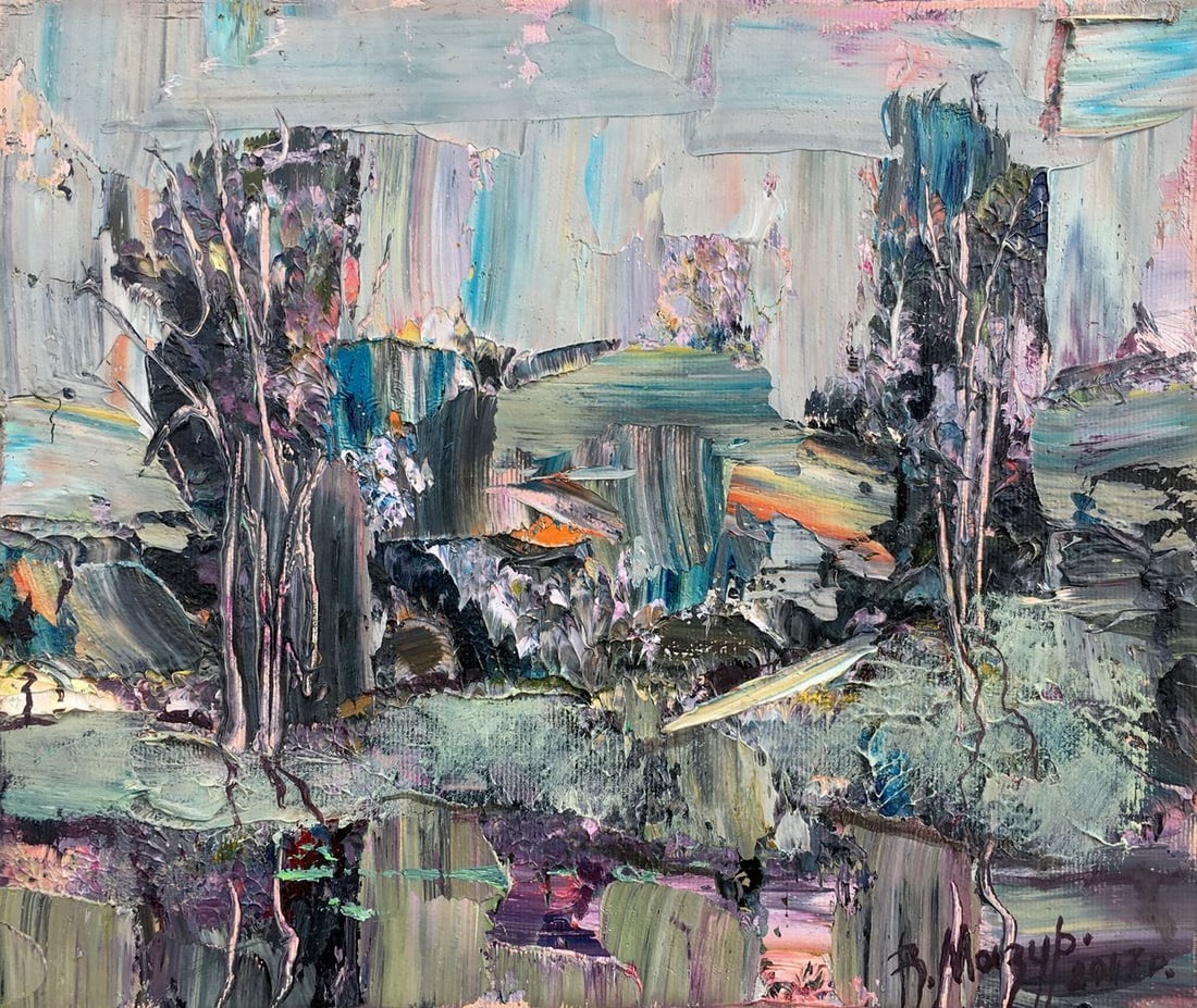 Abstract oil painting After the rain Mazur Vladimir (1 of 7)
