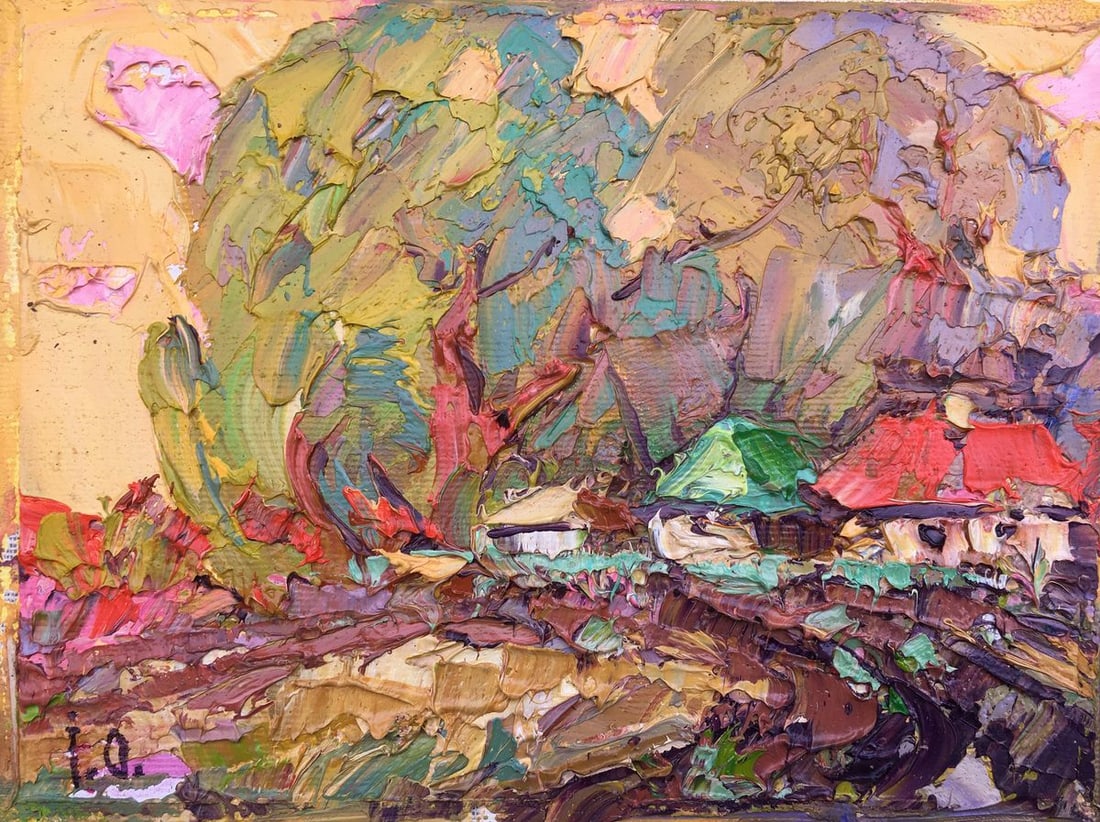 Oil painting Autumn day Kalenyuk Alex: Title: Oil painting Autumn day Kalenyuk Alex Description: 271AAA *** ABOUT THIS PAINTING *** * TITLE: "Autumn day" * ARTISTS: Kalenyuk Alex * SIZE: 15x20 cm/'5.90x7.87 inches' * MEDIUM: oil, canvas * 