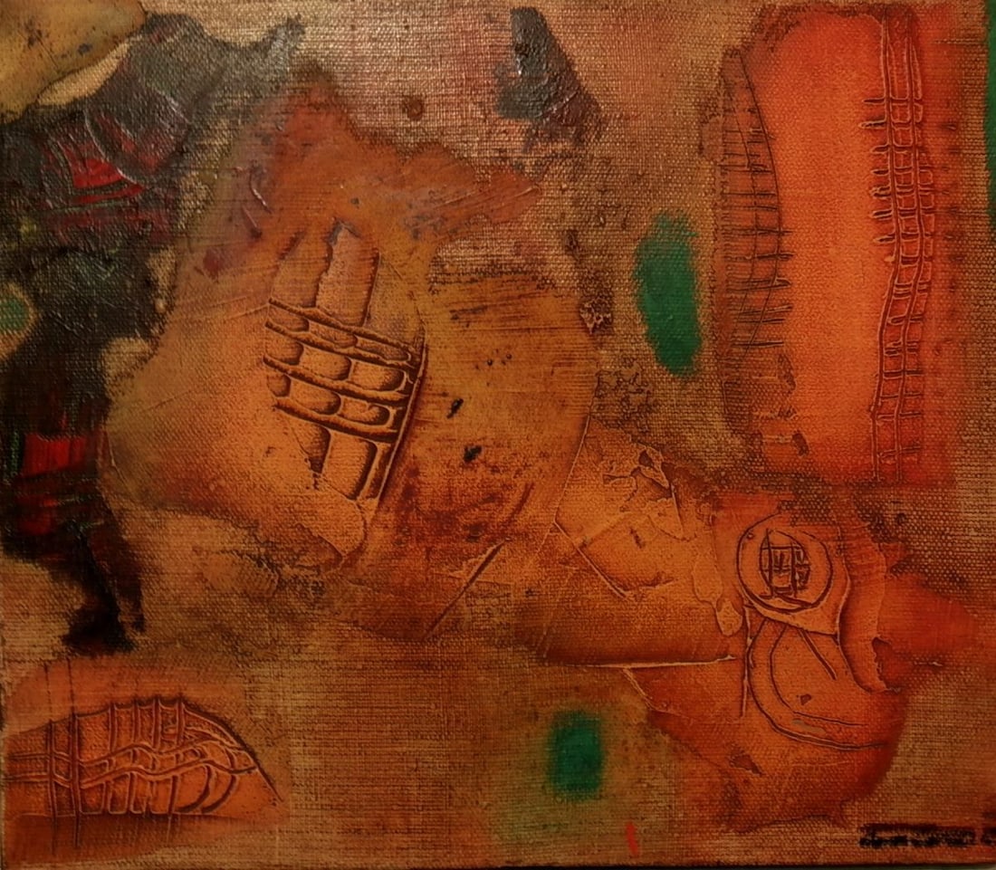 Abstract oil painting Evening mood Kytkov Svatoslav (1 of 1)