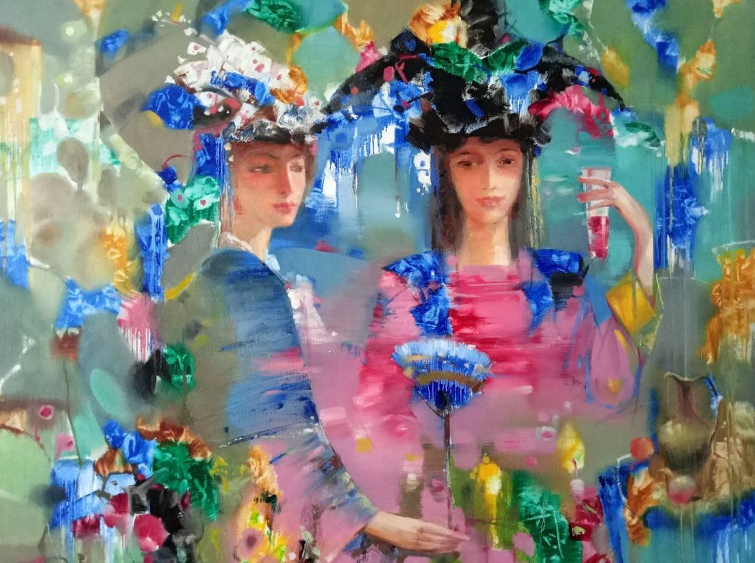 Abstract oil painting Carnival Anatoly Borisovich Tarabanov (1 of 8)