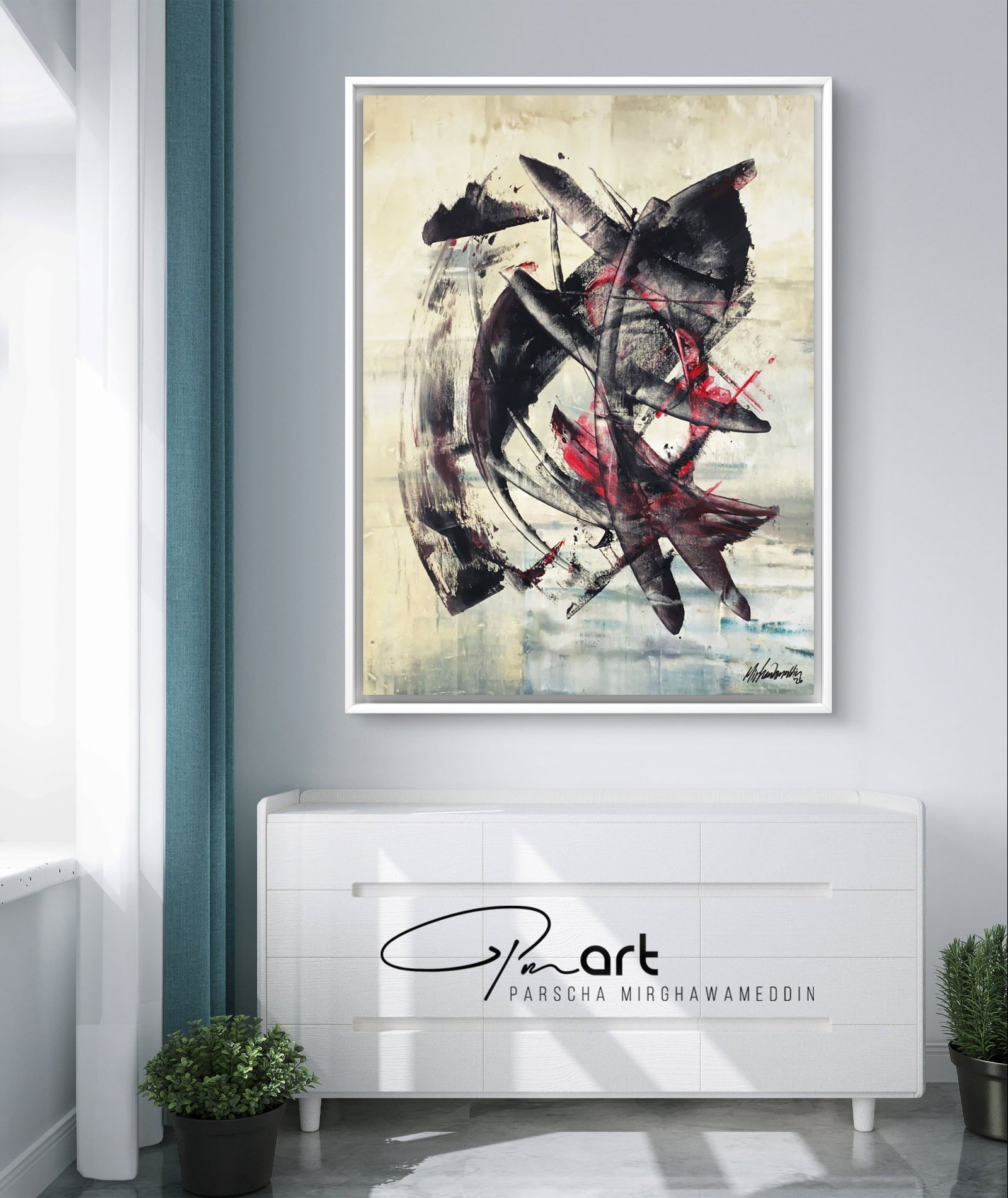 Surfing: Artist: Parscha MirghawameddinTitle:SurfingMedium: Acrylic on canvasDimensions:135x105 cmDescription: Acrylic on high-quality gallery canvas (without stretcher frame) Reserve: $140.00 