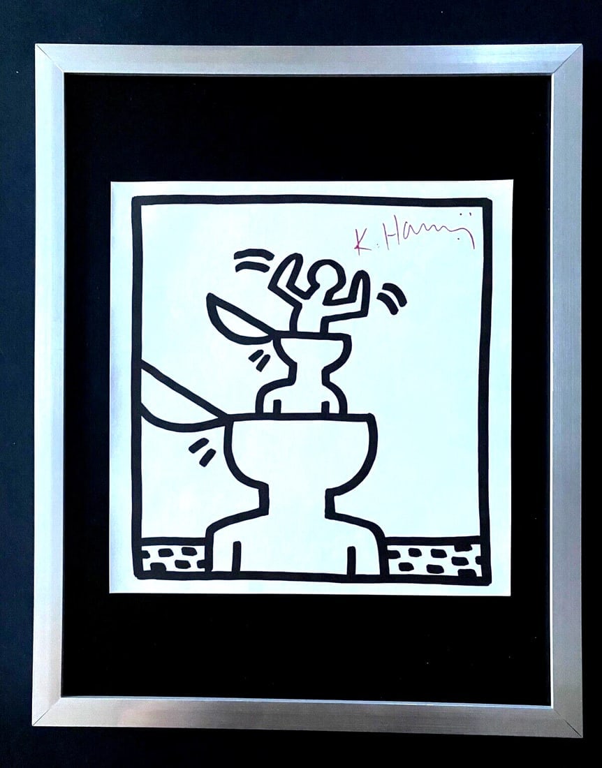 KEITH HARING + SIGNED PRINT FRAMED + BUY IT NOW! - 2