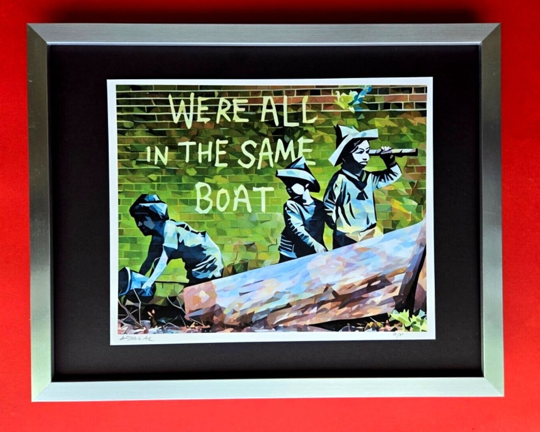 ALEXANDER DULAC | IN THE SAME BOAT Hand Signed Authentic Print Ed of 10 | COA (1 of 7)