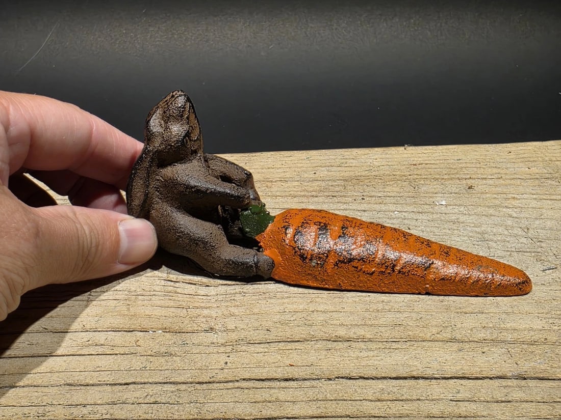 Cast Iron Door Stop Rabbit Hare Wedge - 17