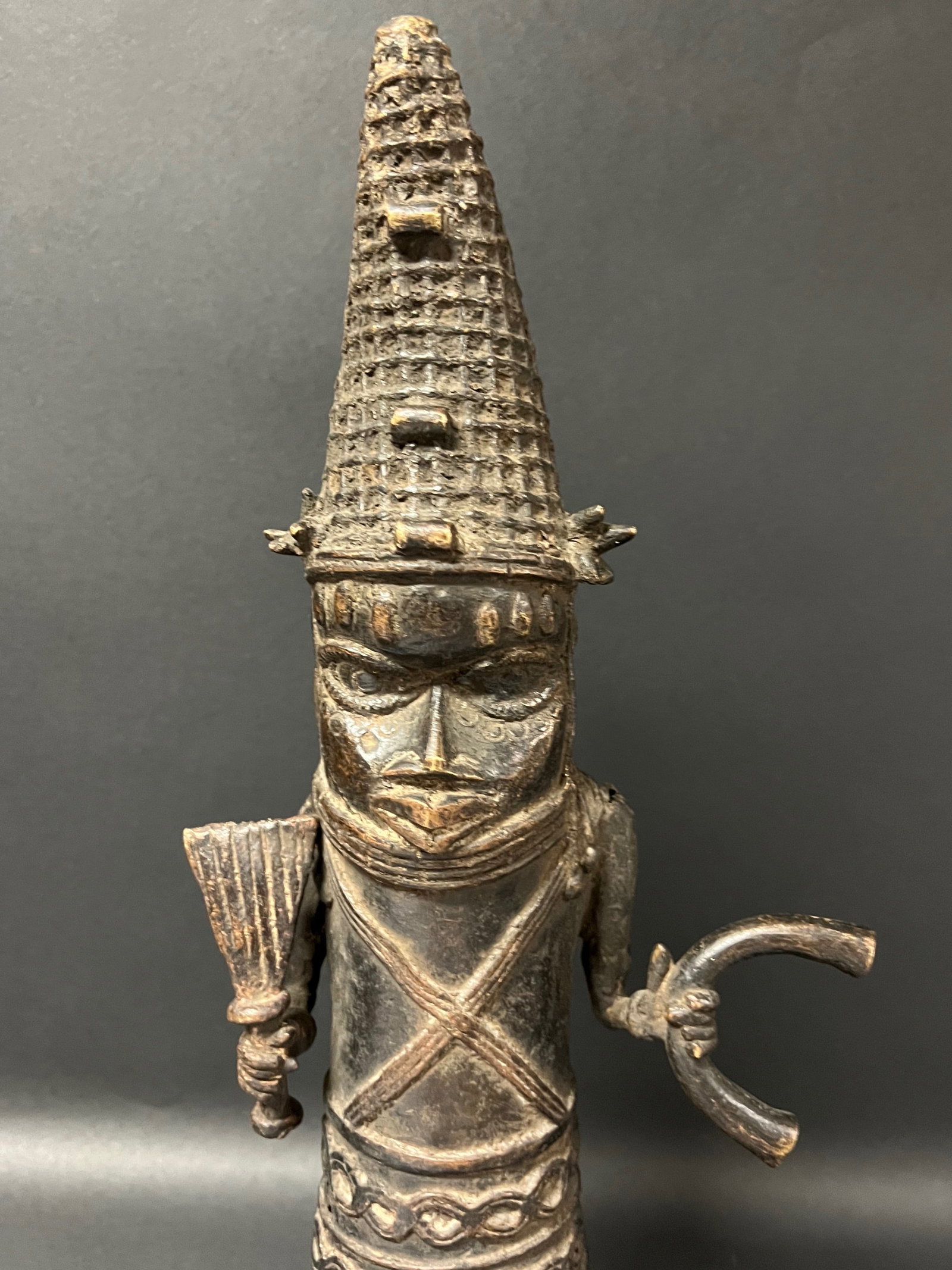 Benin Bronze Statue - 2