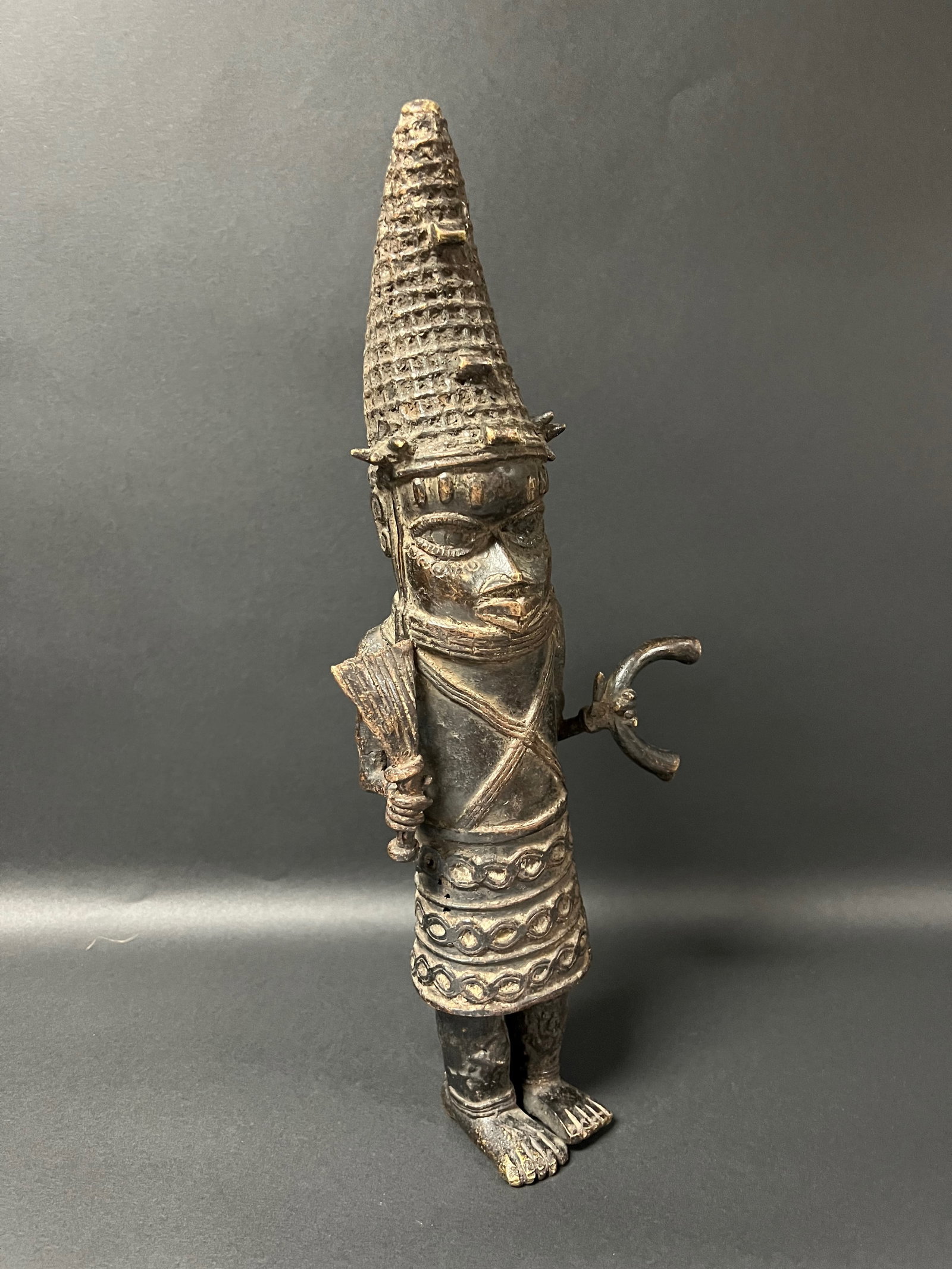 Benin Bronze Statue - 3