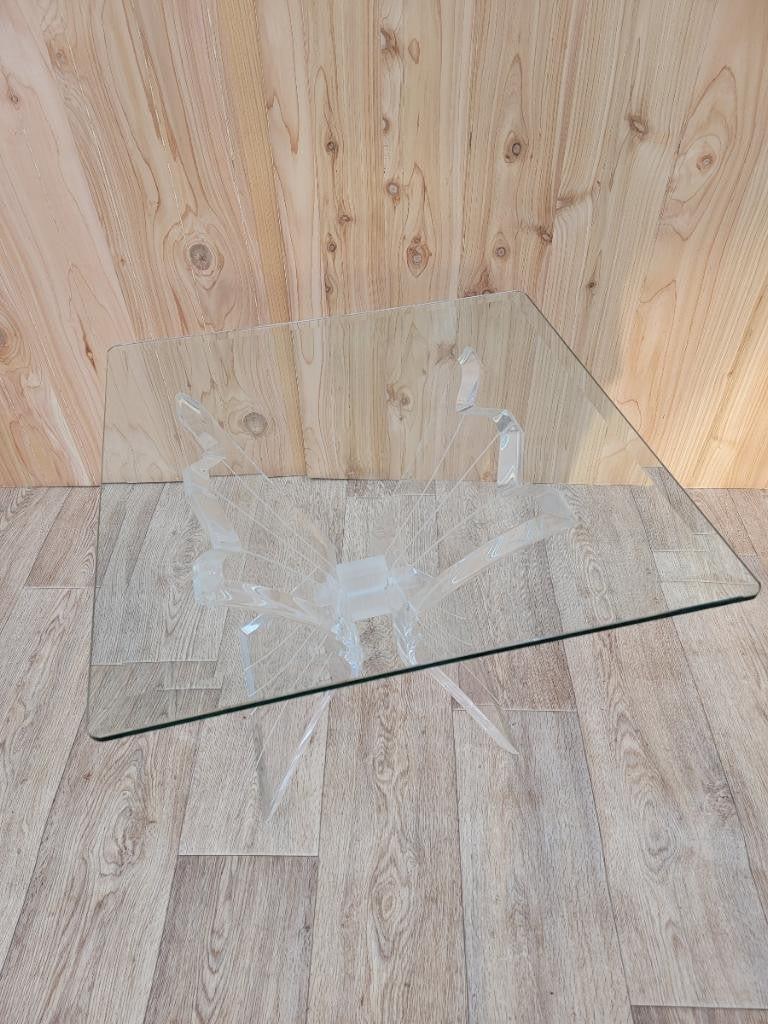 MCM Lucite Butterfly Side Table - 5