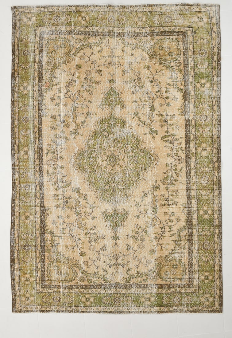 6'0'' x 8'11'' Handmade Vintage Wool Rug - 5495 (1 of 20)