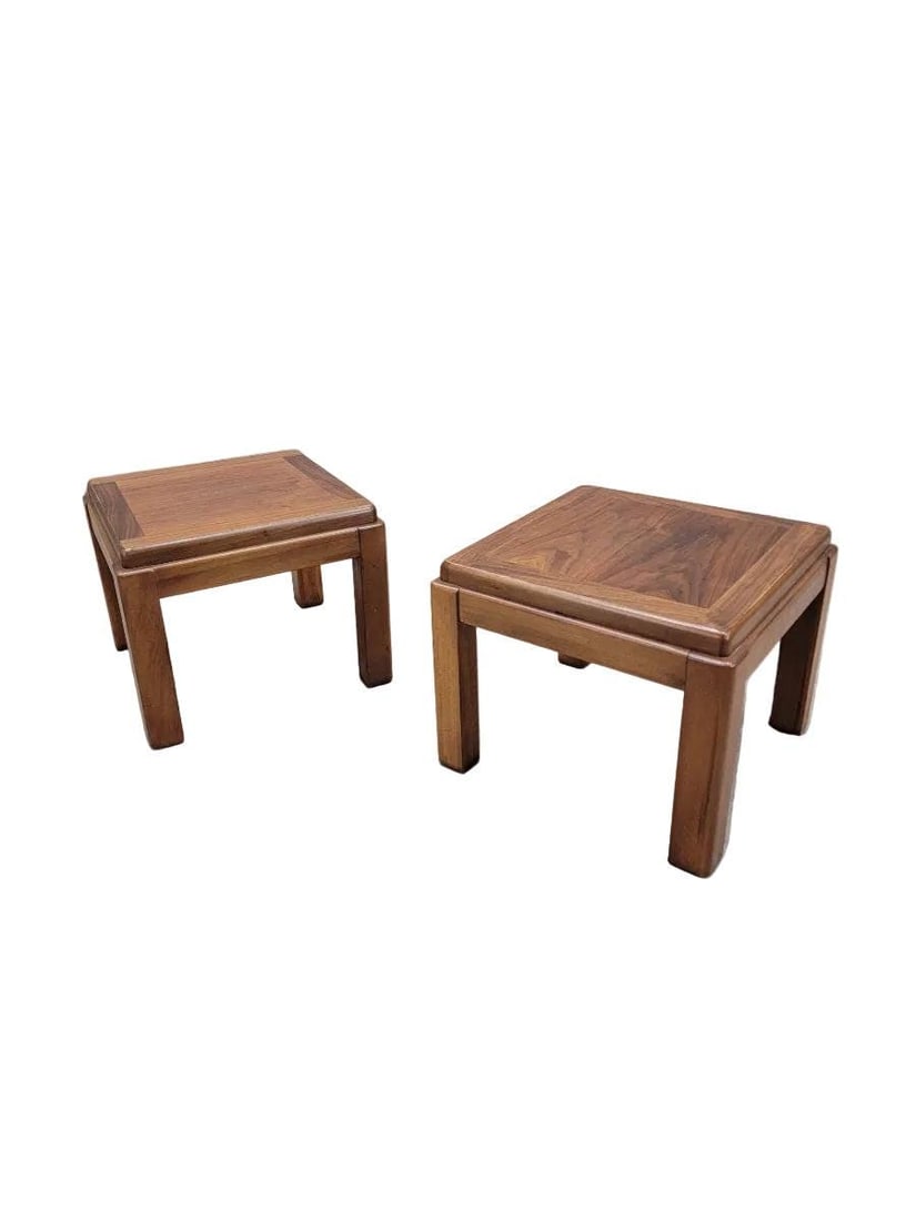 Mid Century Modern Lane Side Tables - Pair - 2