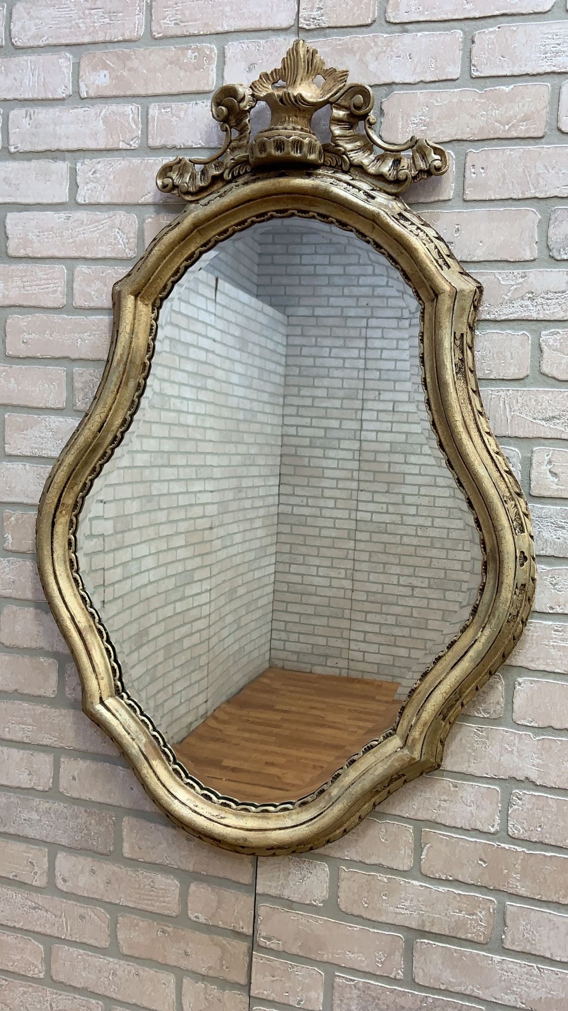 Vintage William Switzer Ornate French Wall Mirror - 8