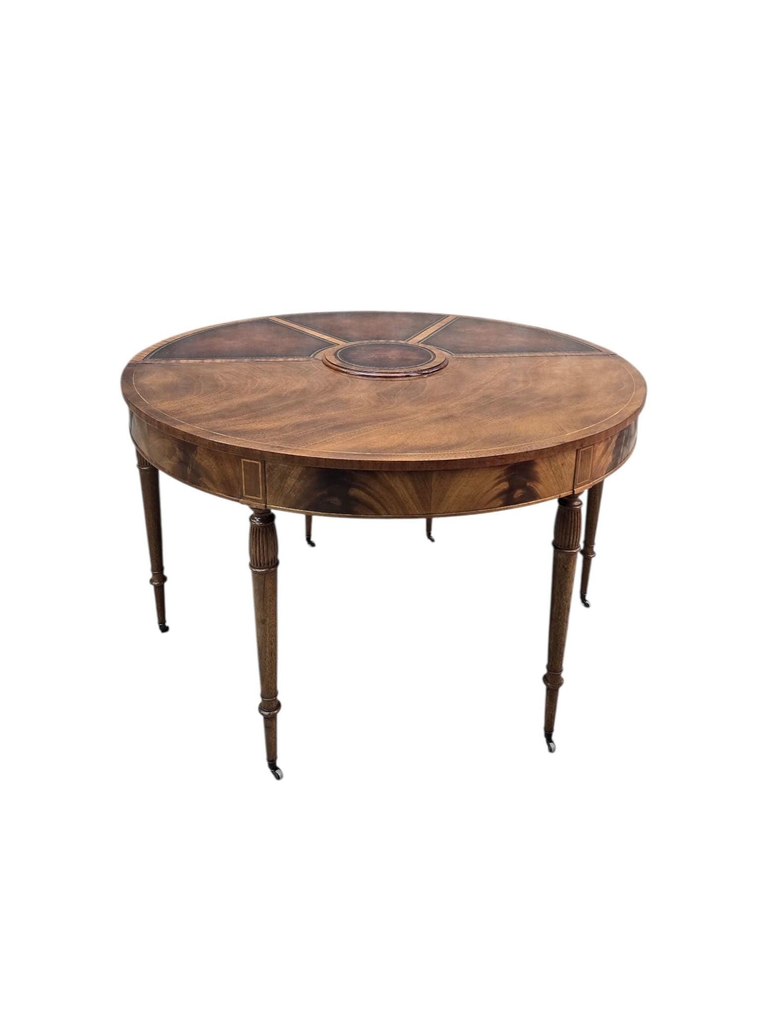 Federal Style Flip Top Demilune Table by Weimann - 2