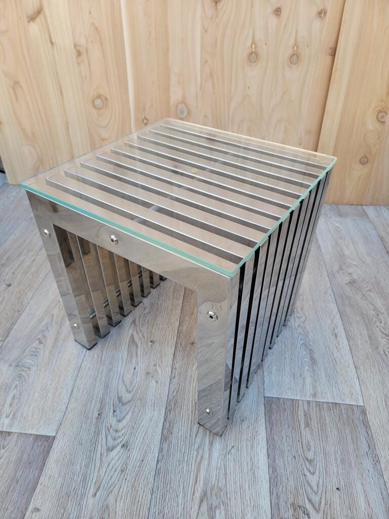 MCM Milo Baughman Style Side Tables - Pair - 8
