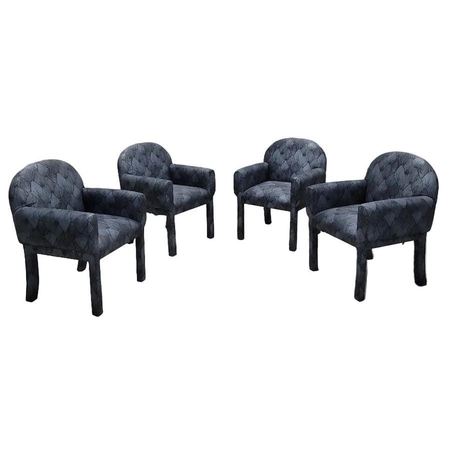 Vintage Postmodern Deco Style Dining Chairs - Set of 8 - 7