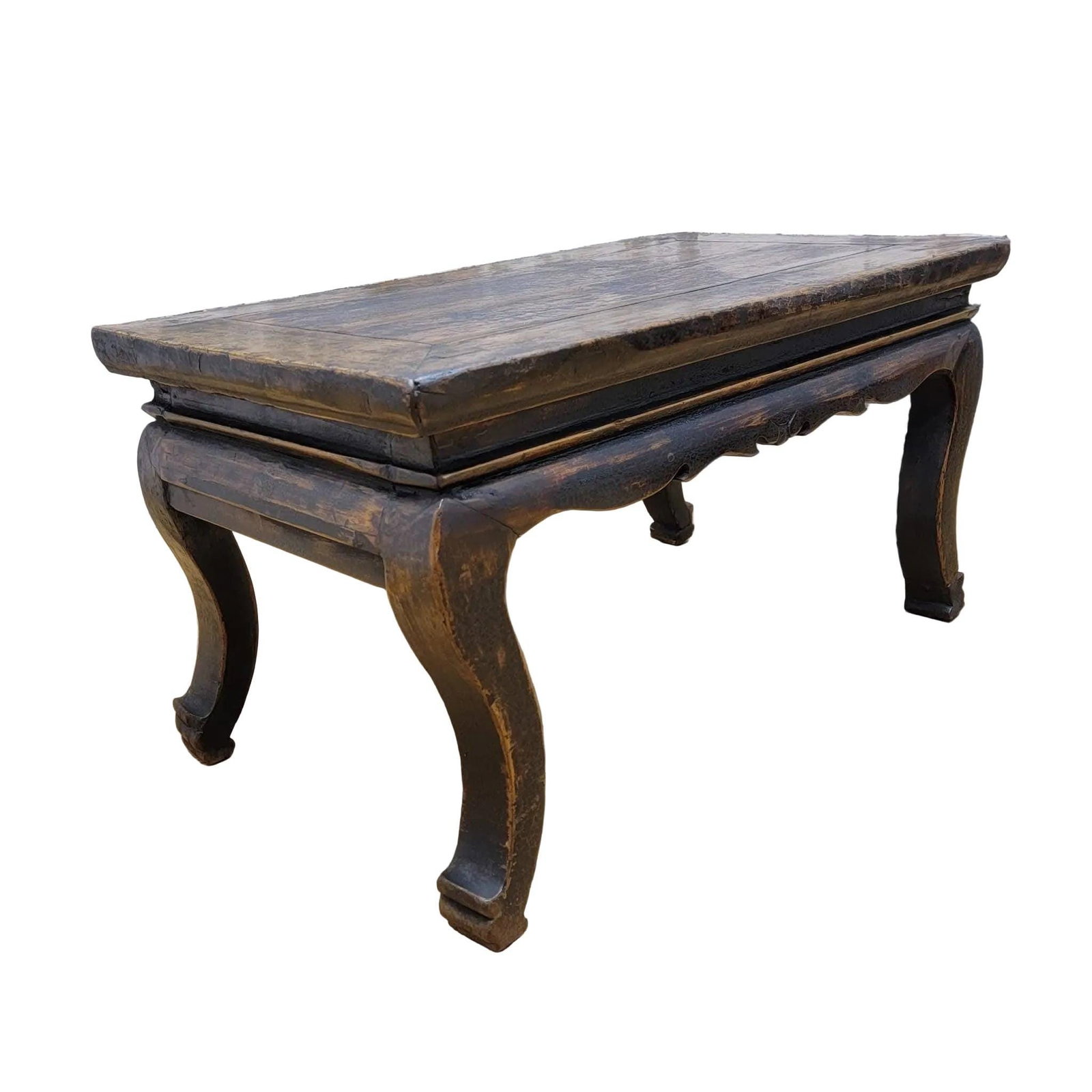 Antique Shanxi Province Elm Small Side Table - 3