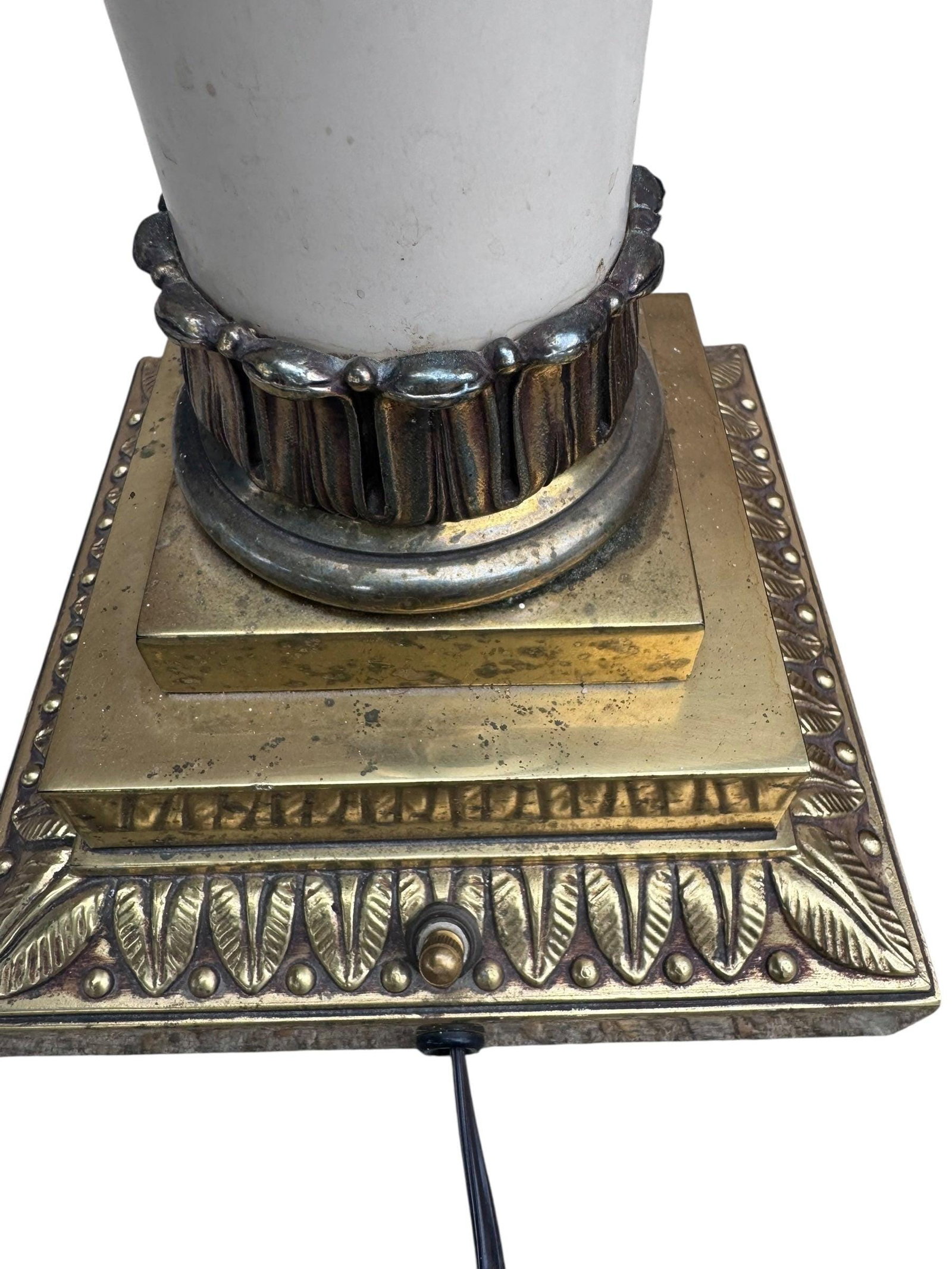 Vintage Neoclassical Style Stiffel Torchiere Table Lamps - Pair - 6