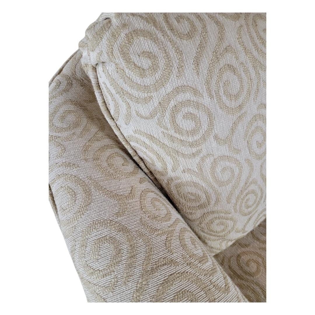 Vintage Modern Scroll Arm Swivel Lounge by Sam Moore - 6