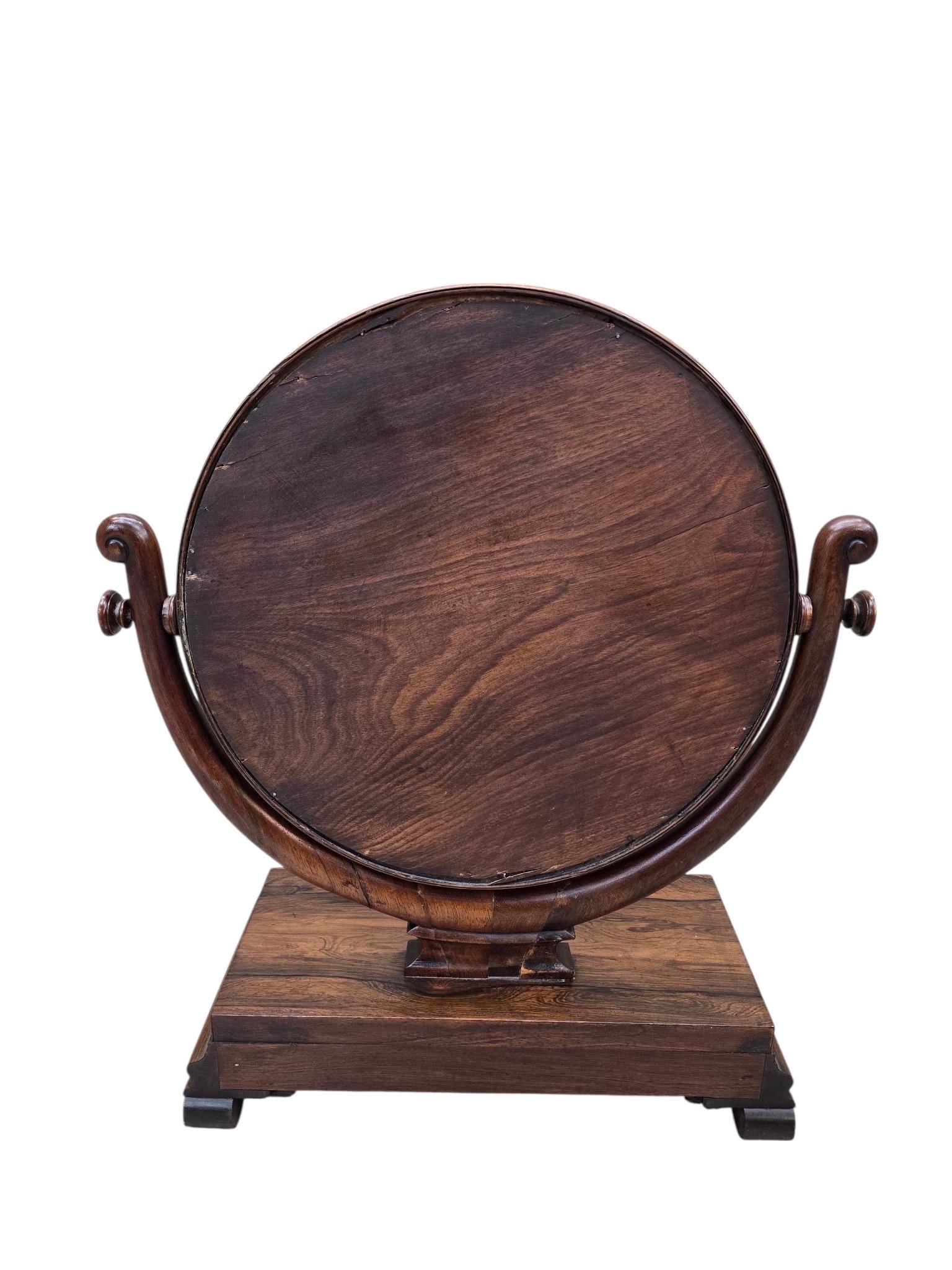 Antique Rosewood Tabletop Vanity Swing Mirror by Joseph Loader - 5