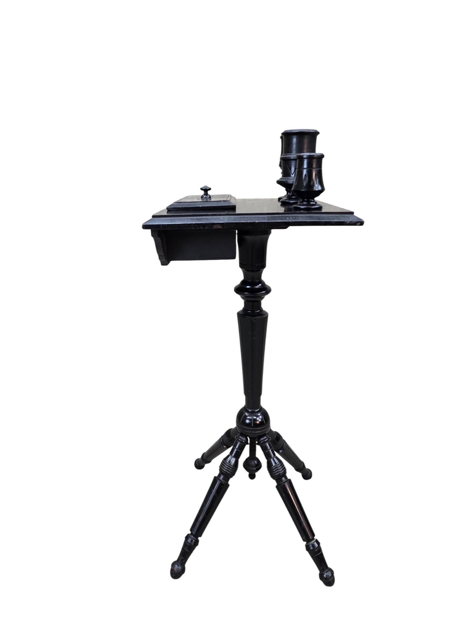 Victorian Ebonized Barber Stand - 2